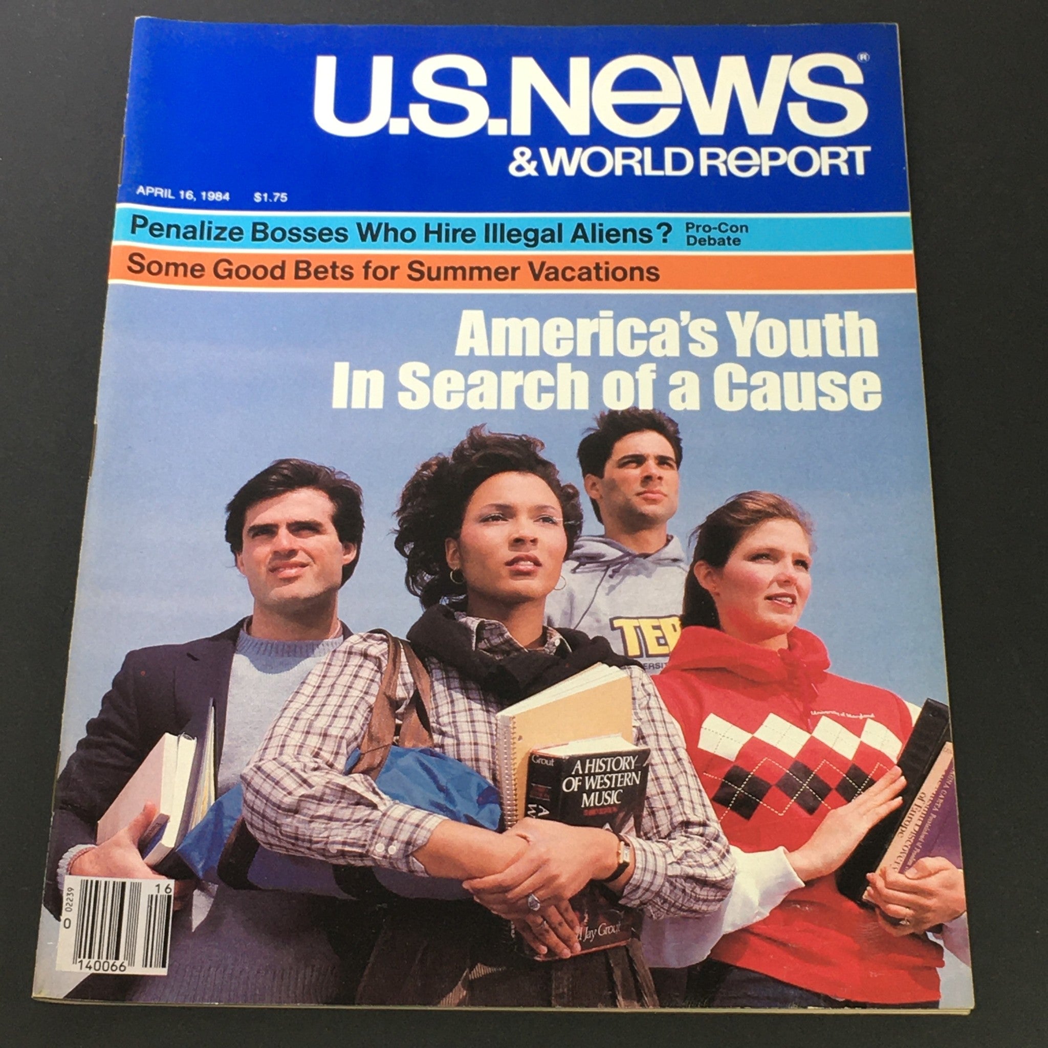 VTG U.S. News & World Report April 16 1984 - America's Youth Search for a Cause