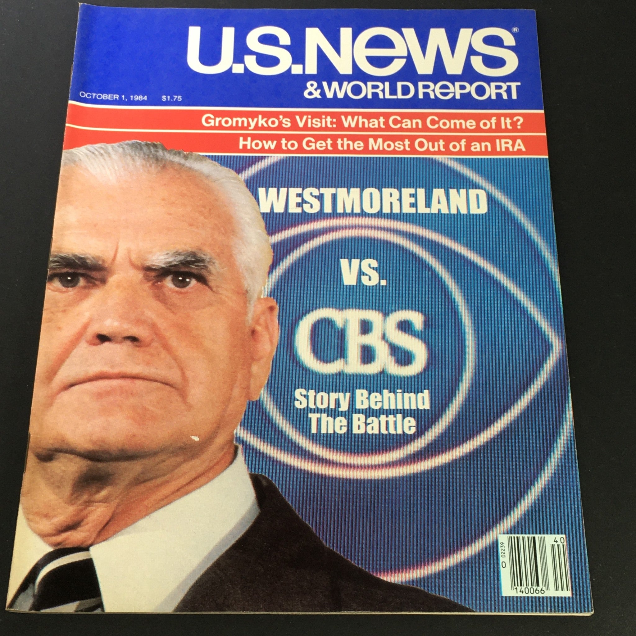 VTG U.S. News & World Report October 1 1984 - William Westmoreland vs CBS Battle