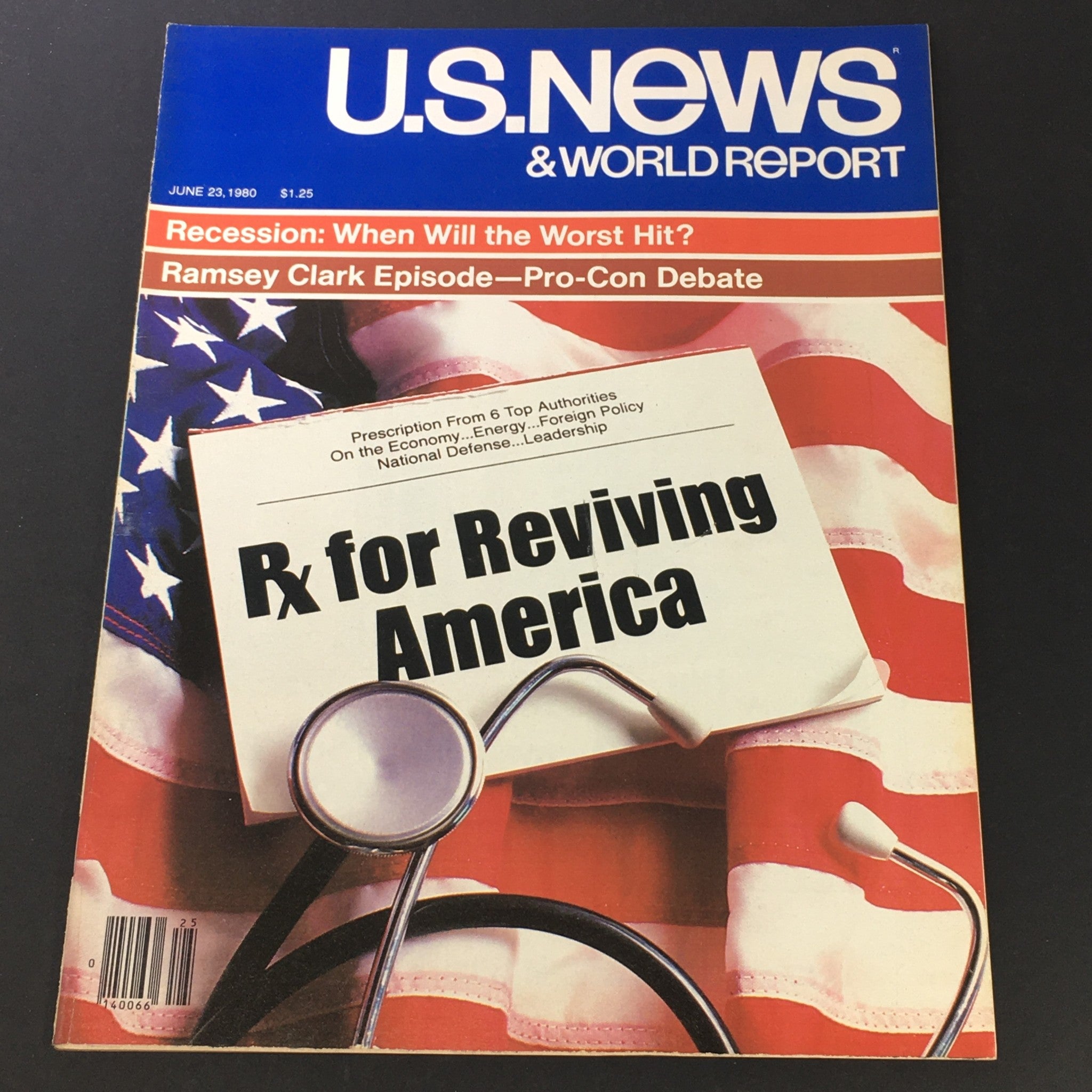 VTG U.S. News & World Report June 23 1980 - Ramsey Clark Episode / Reviving USA