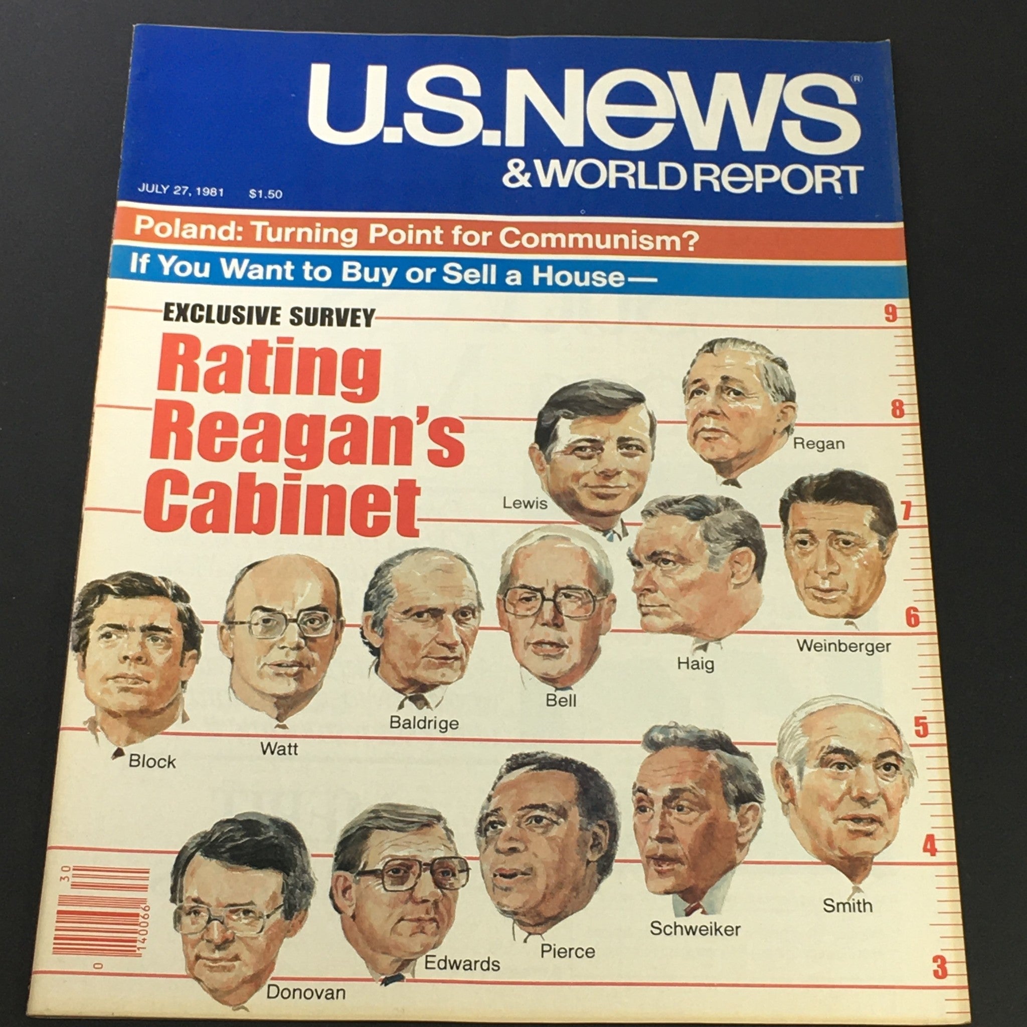 VTG US News & World Report July 27 1981 - Rating Ronald Reagan's Cabinet