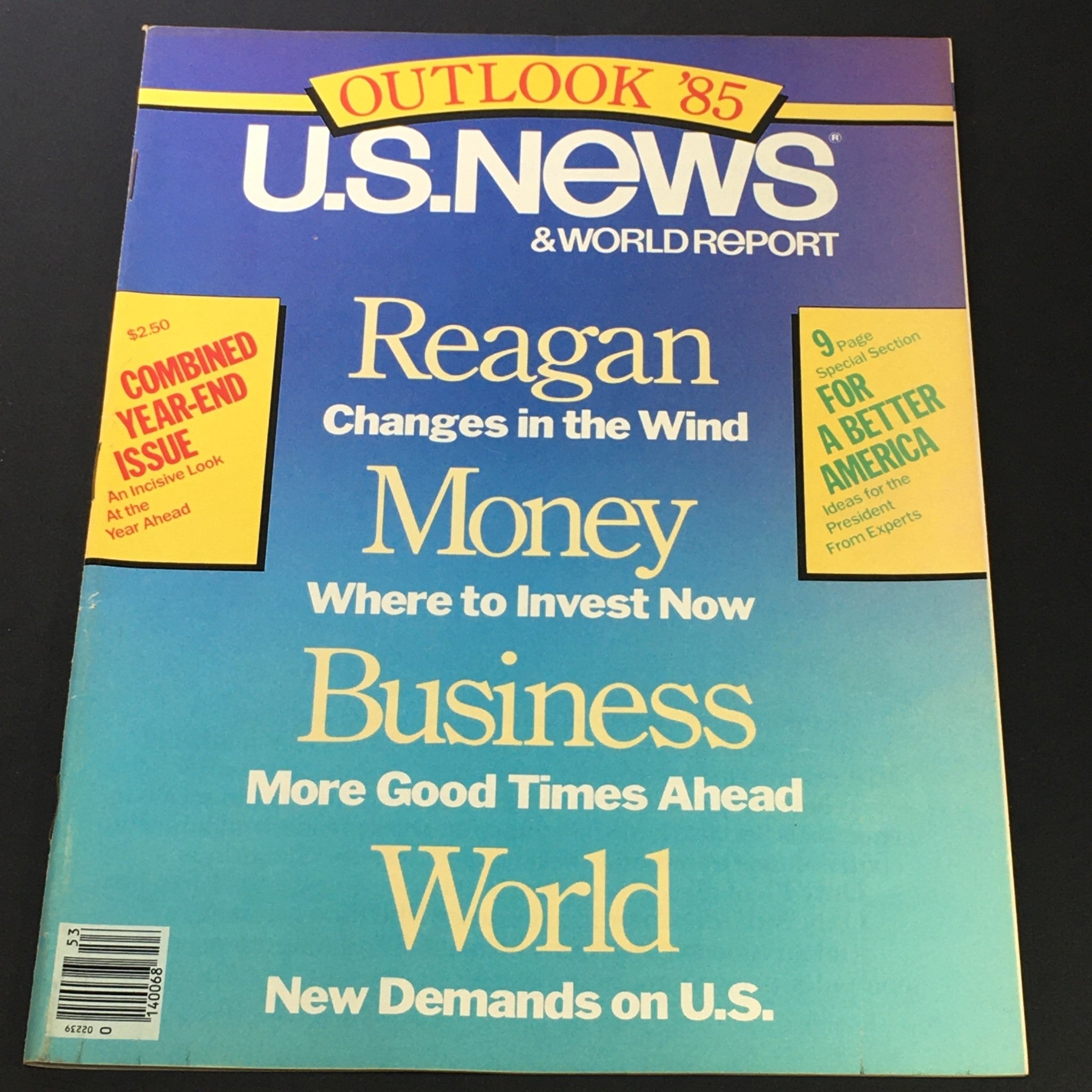 VTG US News & World Report January 7 1985 - Ronald Reagan / Outlook For Year '85