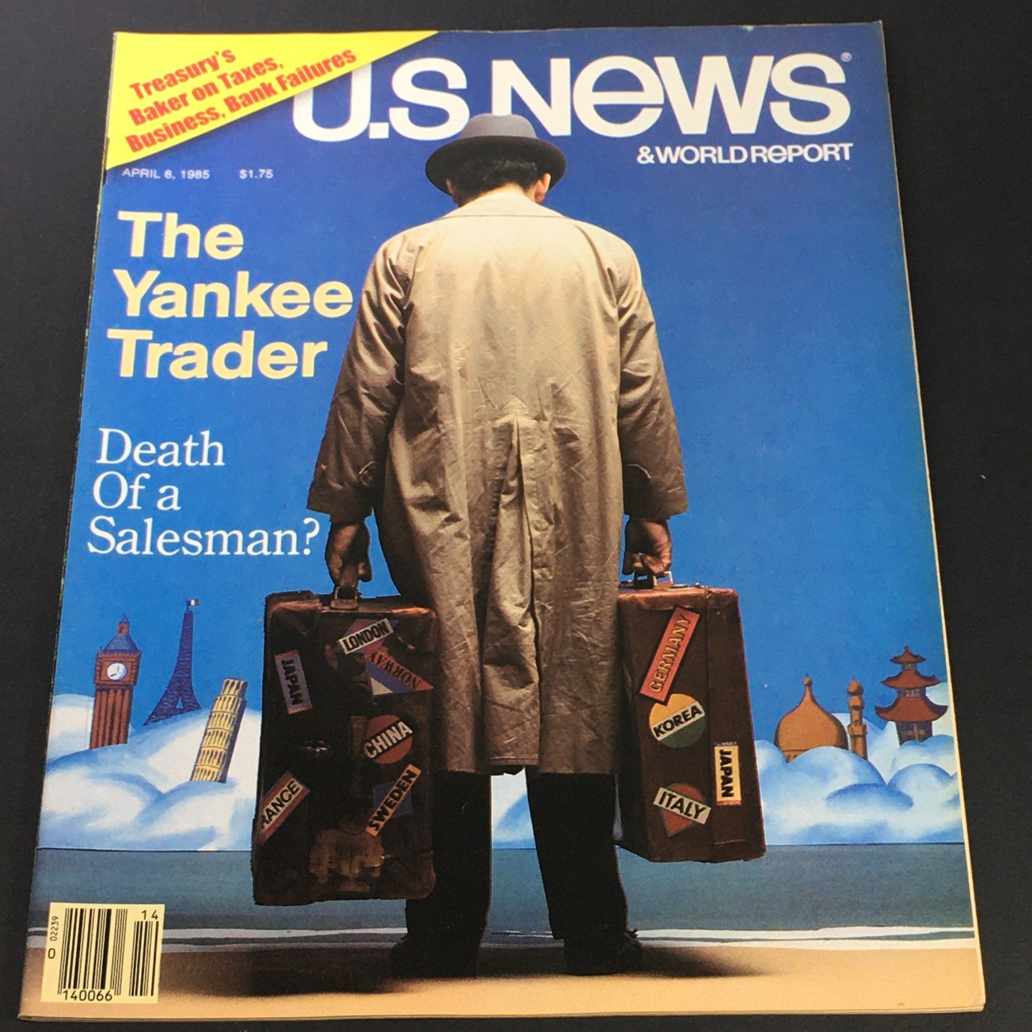 VTG US News & World Report April 8 1985 - The Yankee Trader / Baker on Taxes