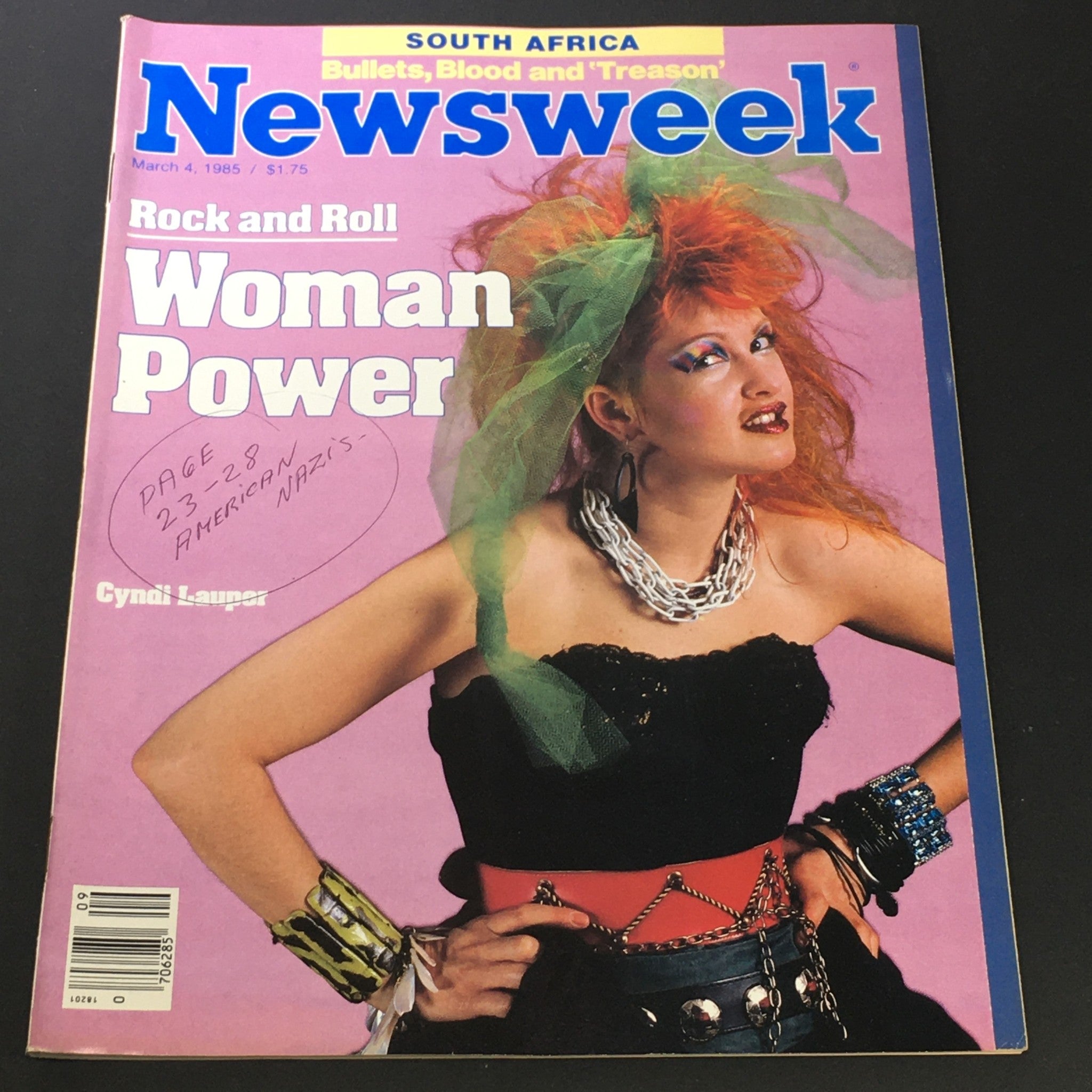 VTG Newsweek Magazine March 4 1985 - Cyndi Lauper / Rock & Roll Woman Power