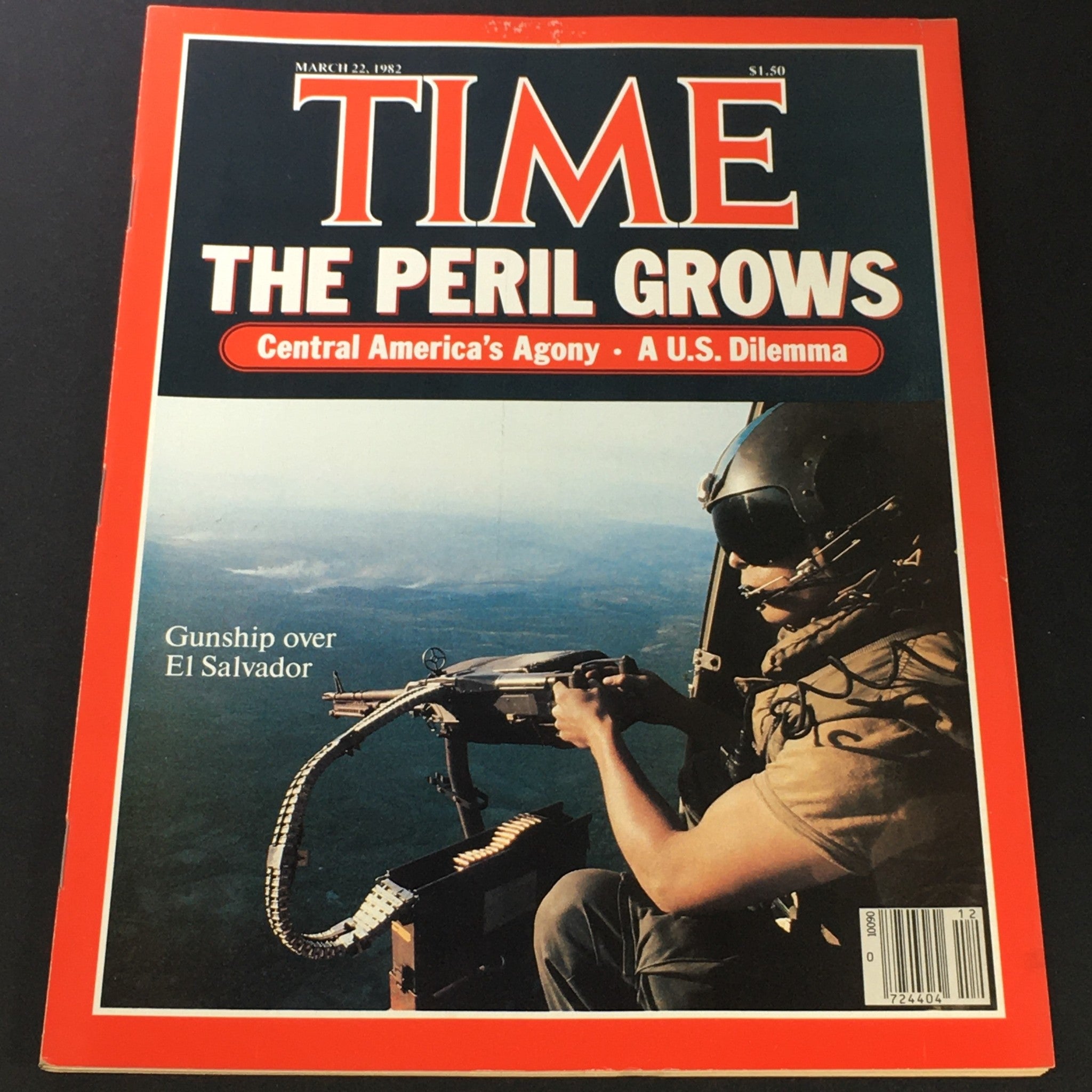 VTG Time Magazine March 22 1982 - The Peril Grows / Gunship Over El Salvador