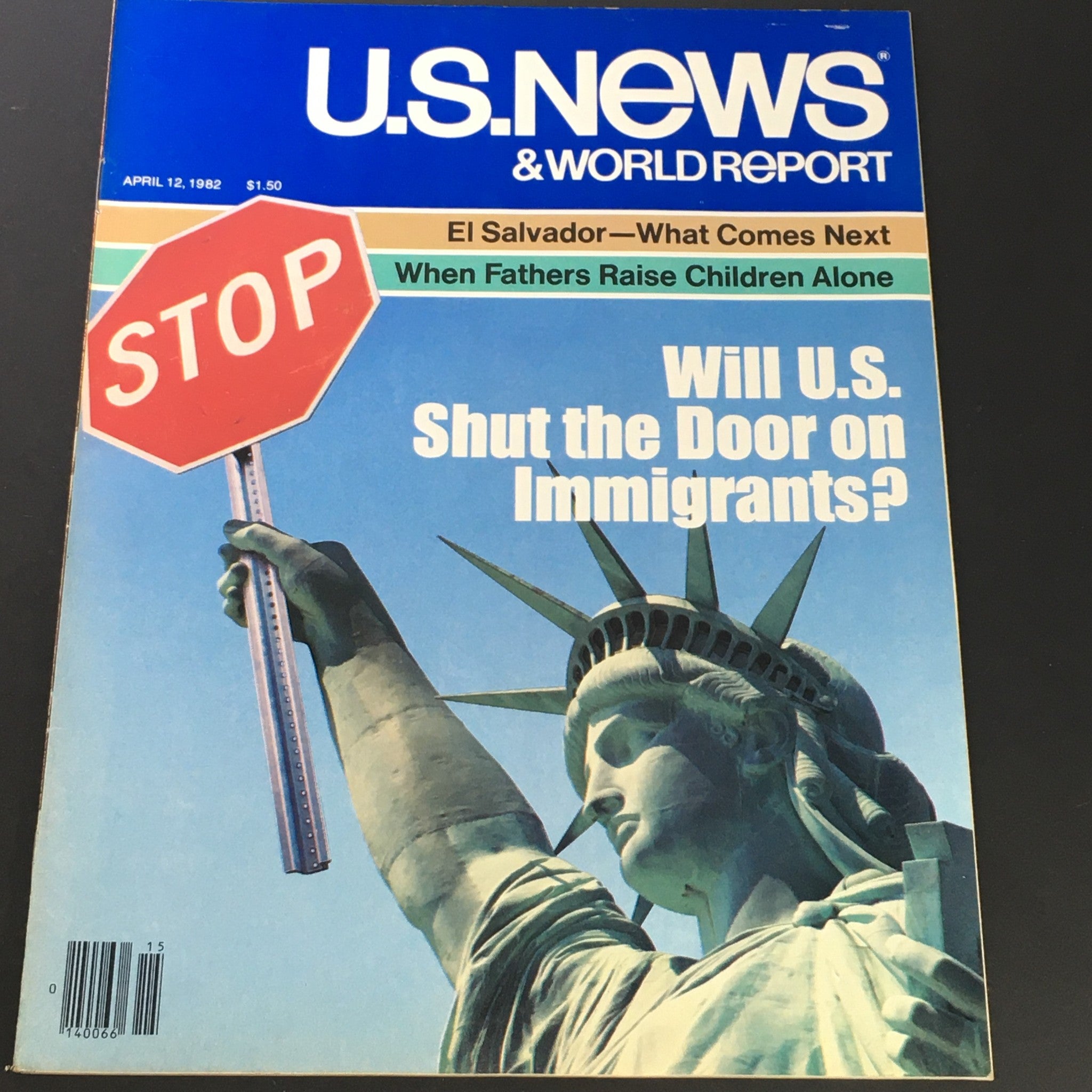 VTG US News & World Report April 12 1982 - Will U.S. Shut Door on Immigrants?