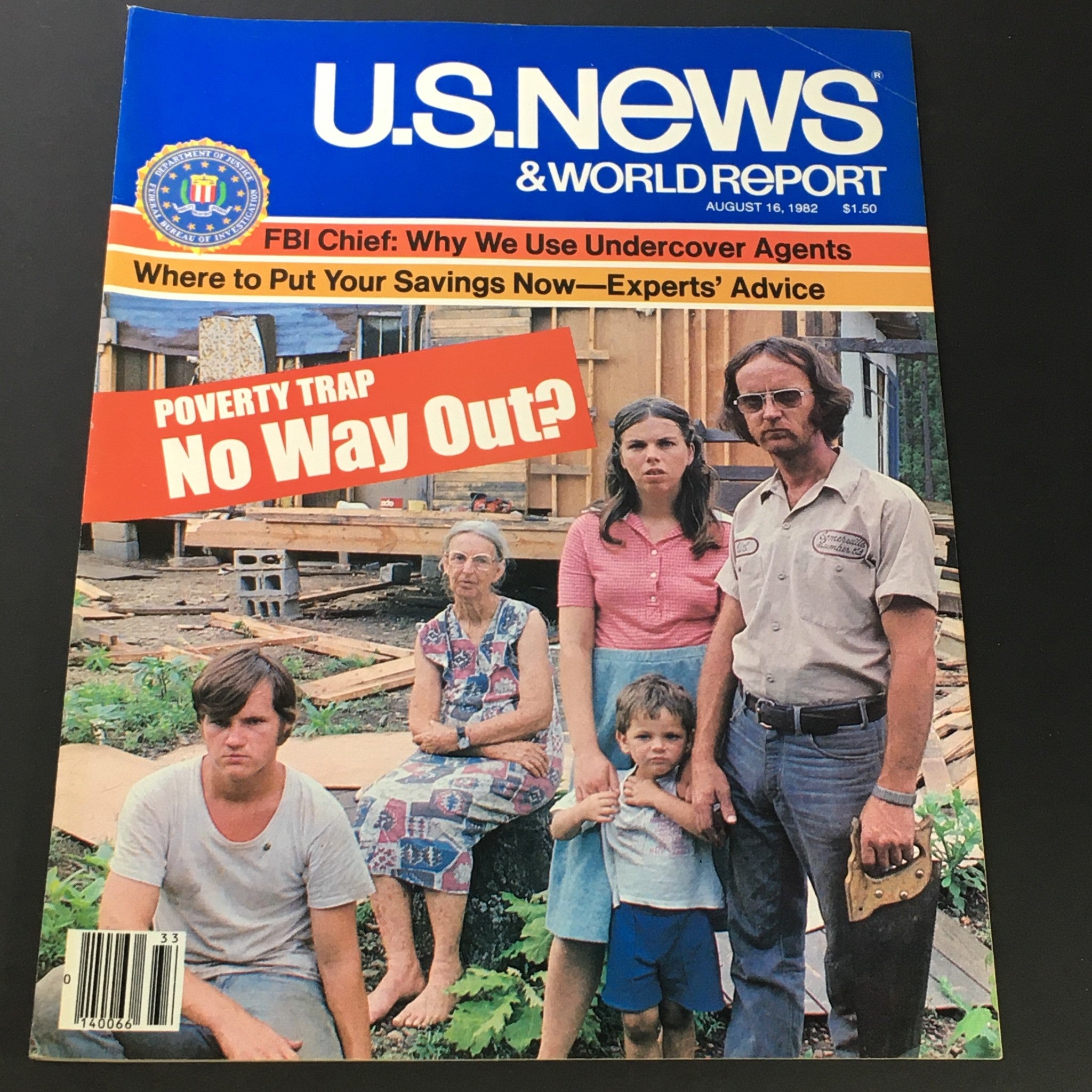 VTG US News & World Report August 16 1982 - Poverty Trap / Undercover Agents