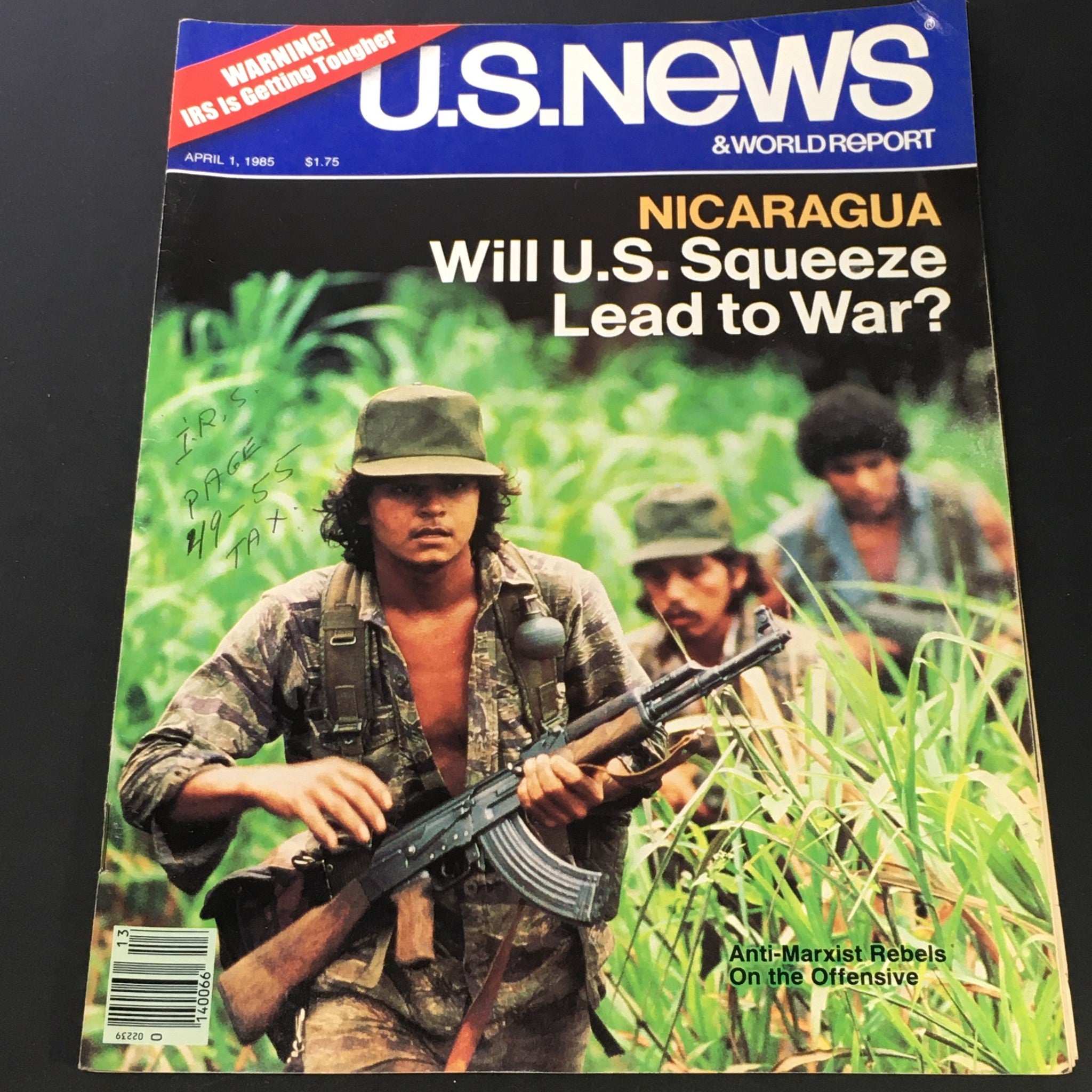 VTG US News & World Report April 1 1985 - Anti-Marxist Rebels / IRS Together