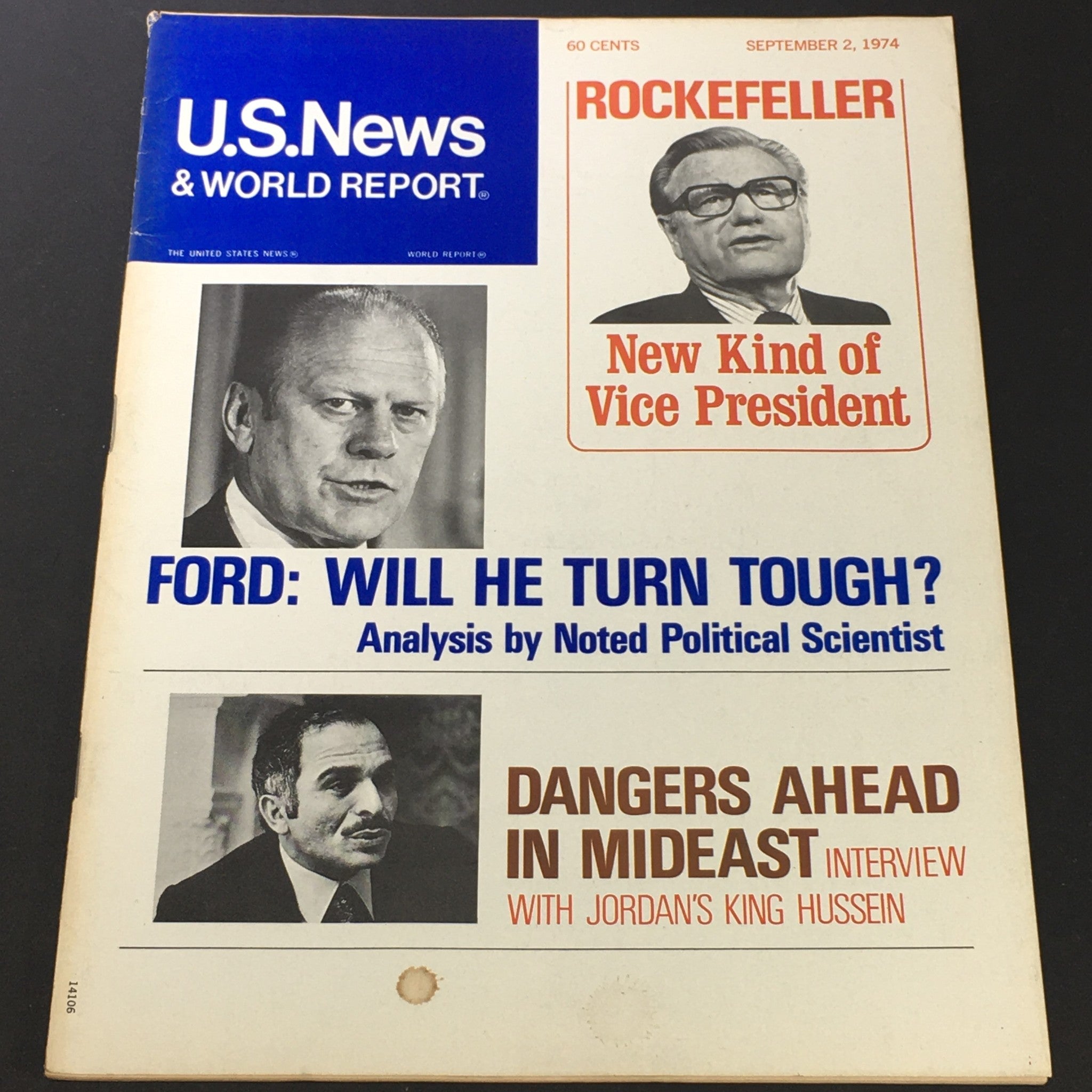 VTG US News & World Report September 2 1974 - Gerald Ford / Nelson Rockefeller