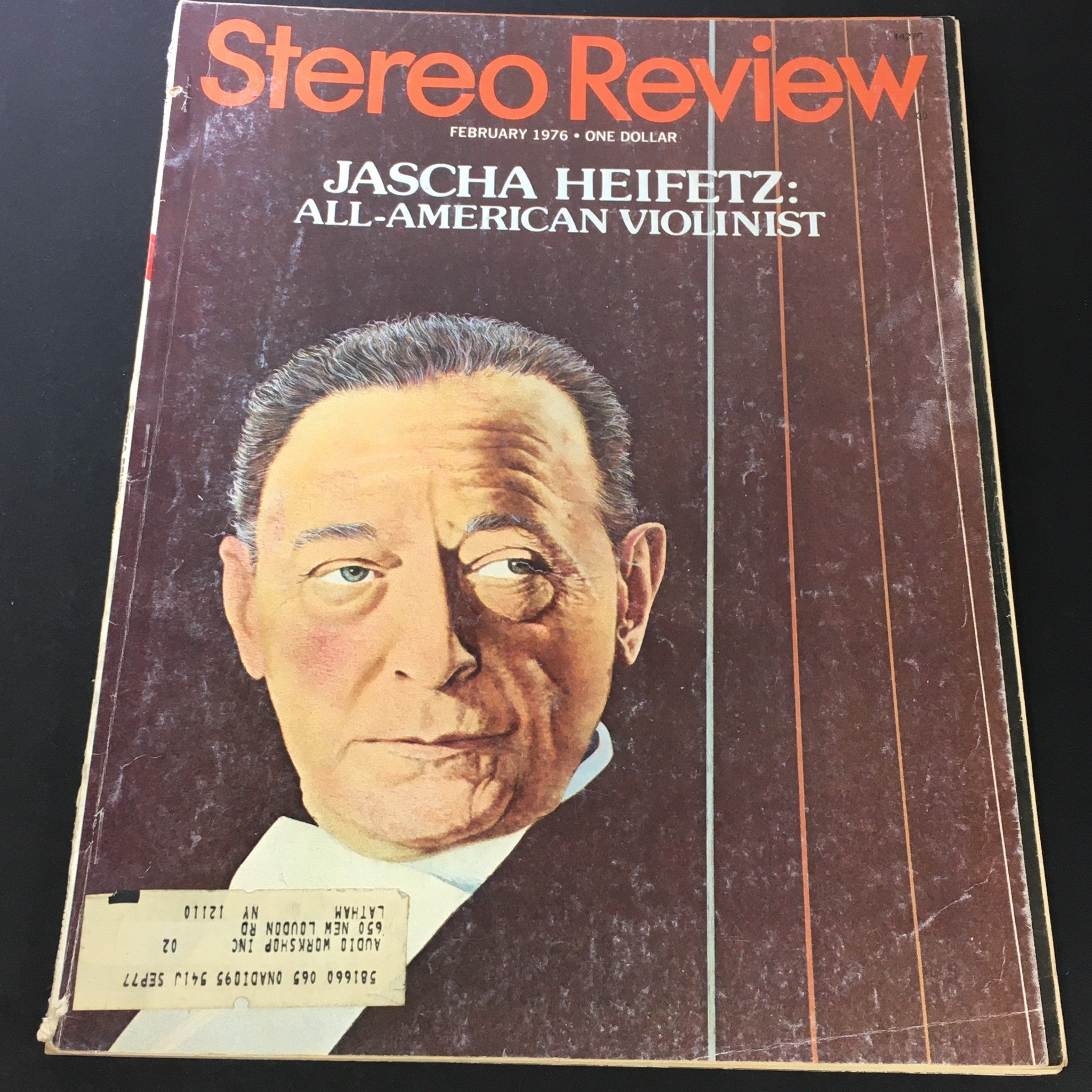 VTG Stereo Review Music Magazine February 1976 - Jascha Heifetz Violinist