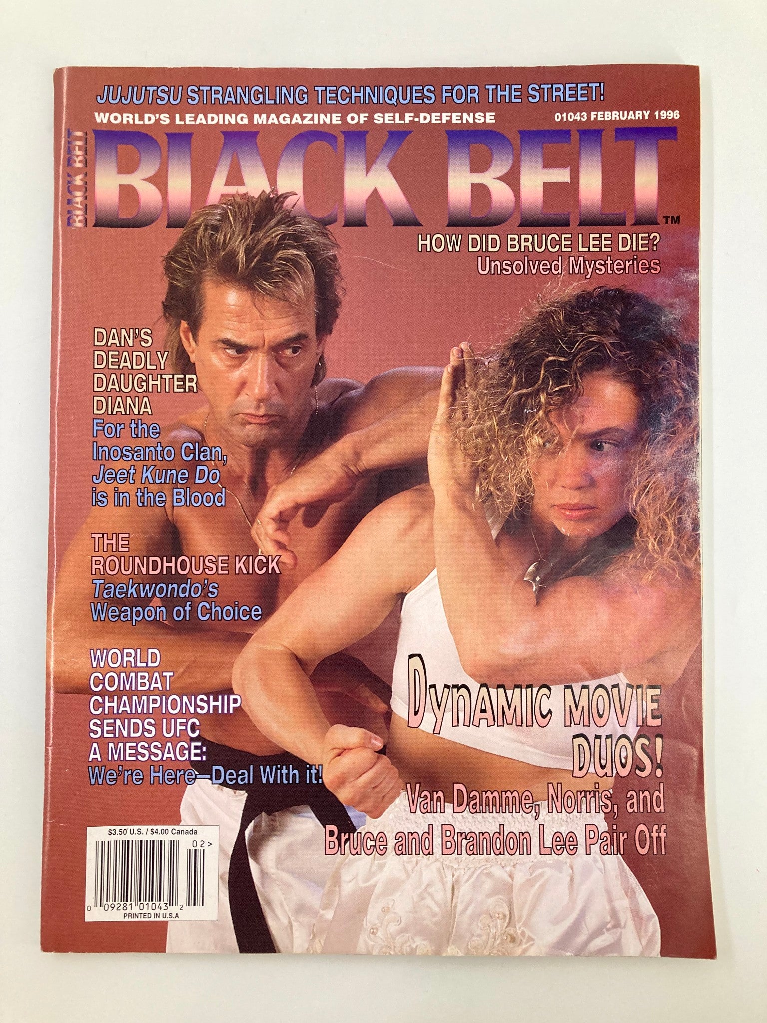 Black Belt Magazine February 1996 Kathy Long and Richard Norton No Label