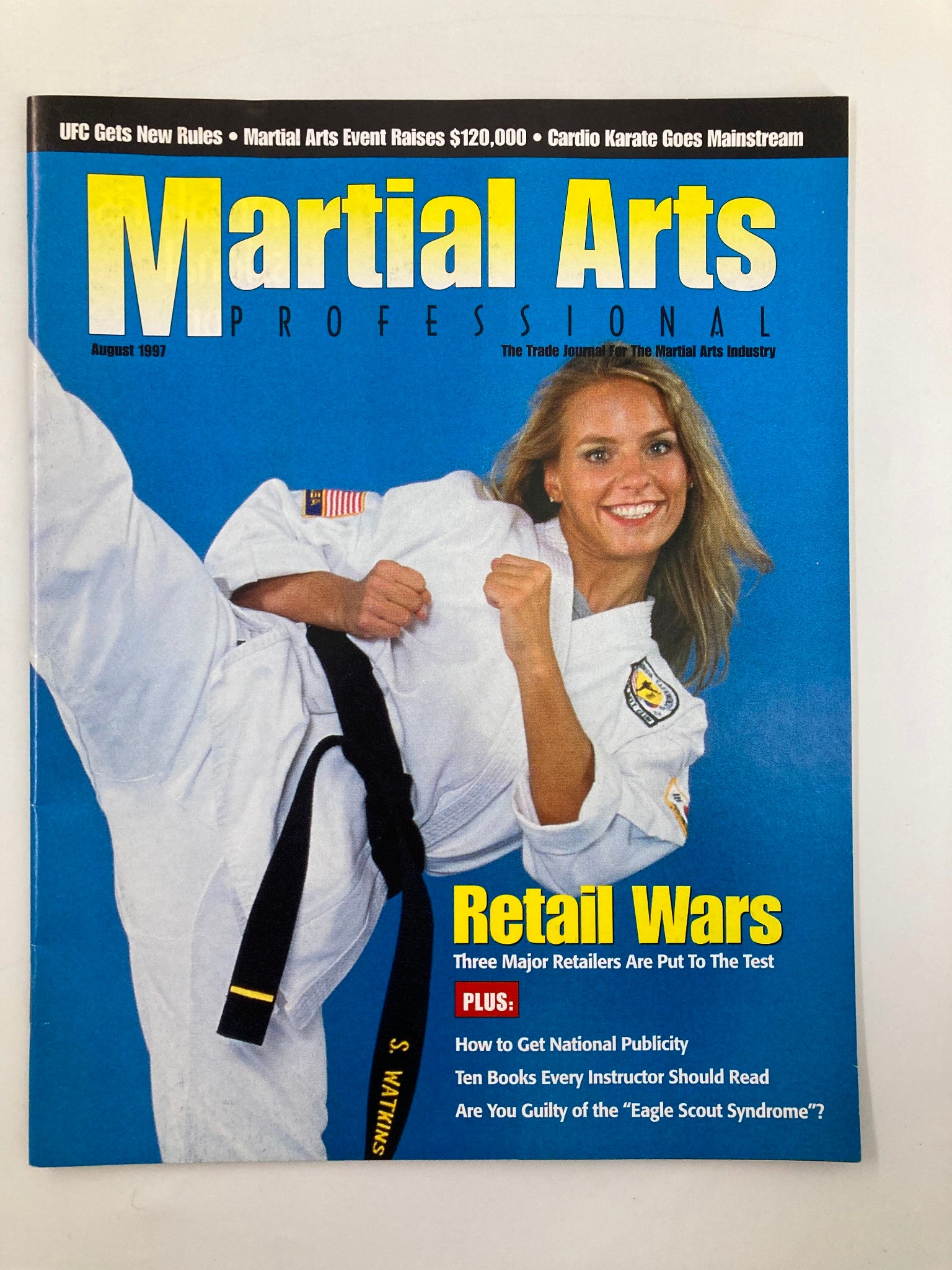 Martial Arts Professional August 1997 Black Belt Shelly Watkins No Label