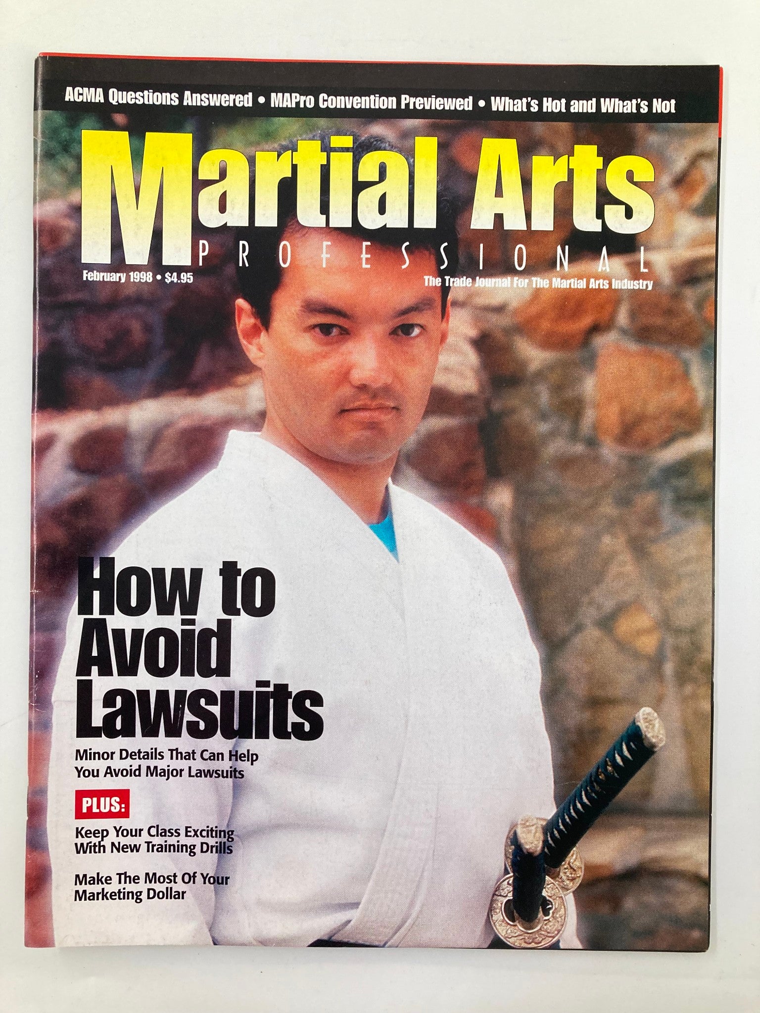 Martial Arts Professional February 1998 ACMA Board Member Scot Conway No Label