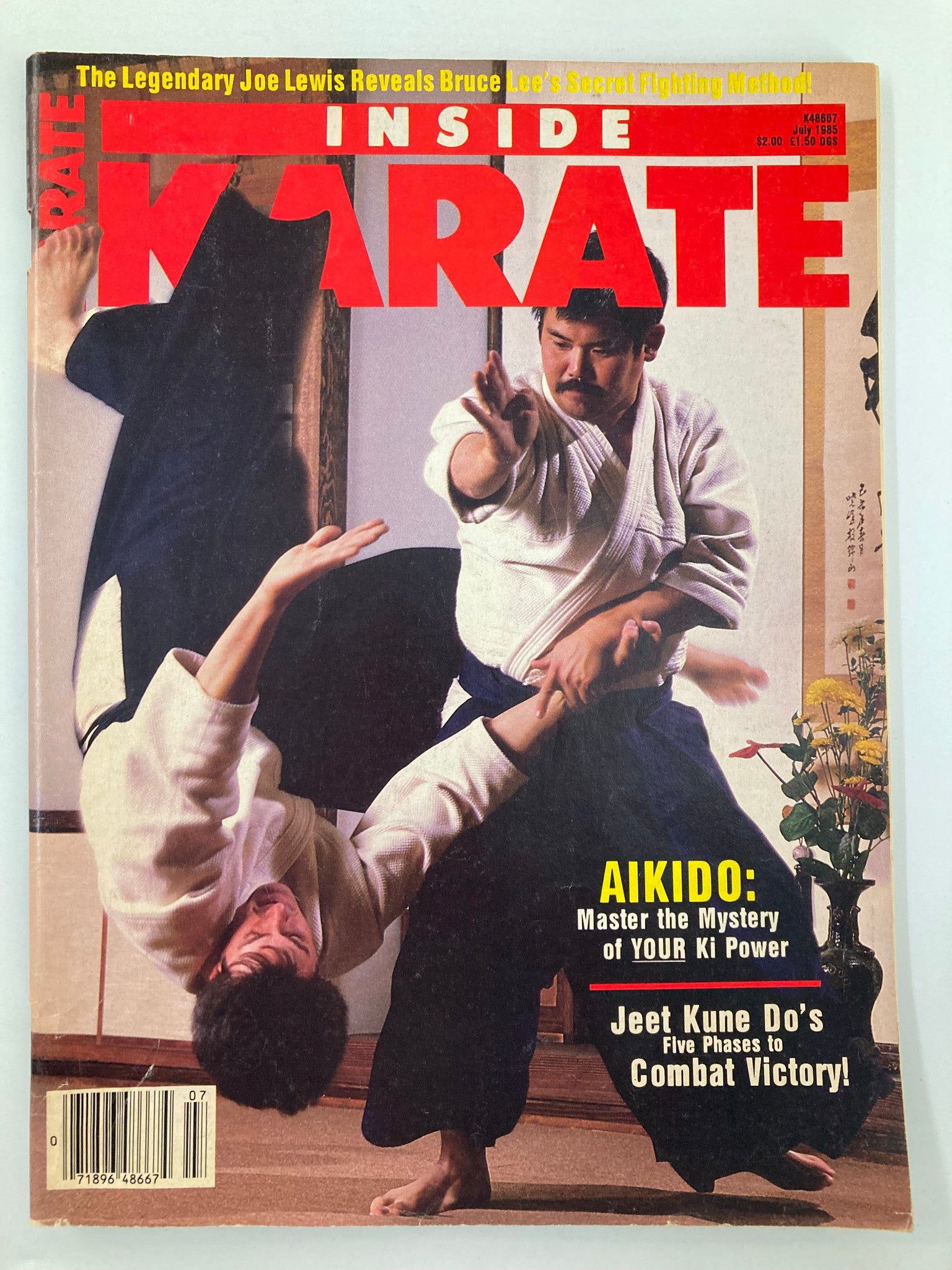 VTG Inside Karate Magazine July 1985 Daniel Furuya An Aikido Yondan No Label