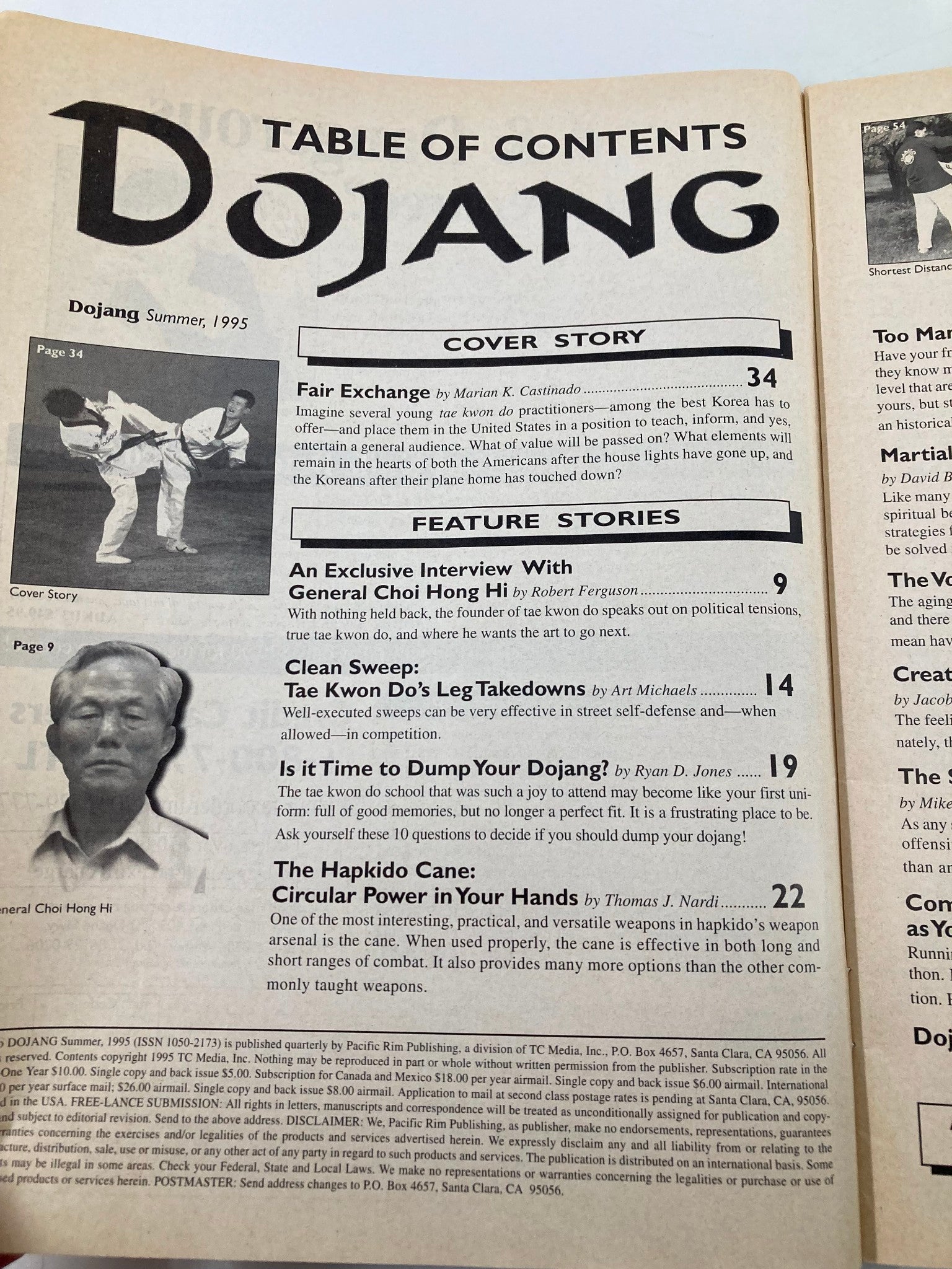 Dojang Magazine Summer 1995 What Korea's Best Learned From The U.S. No Label