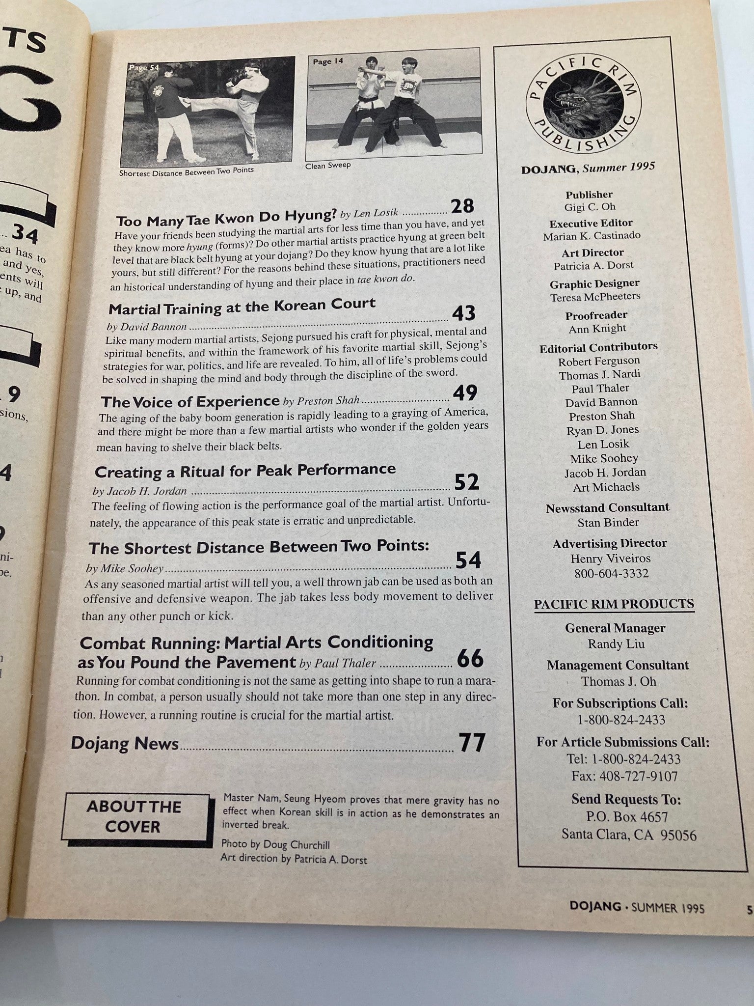 Dojang Magazine Summer 1995 What Korea's Best Learned From The U.S. No Label