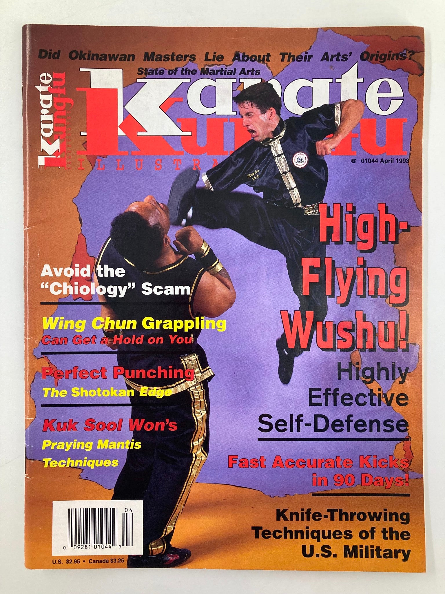 Karate Kung-Fu Illustrated Magazine April 1993 Richard Branden No Label