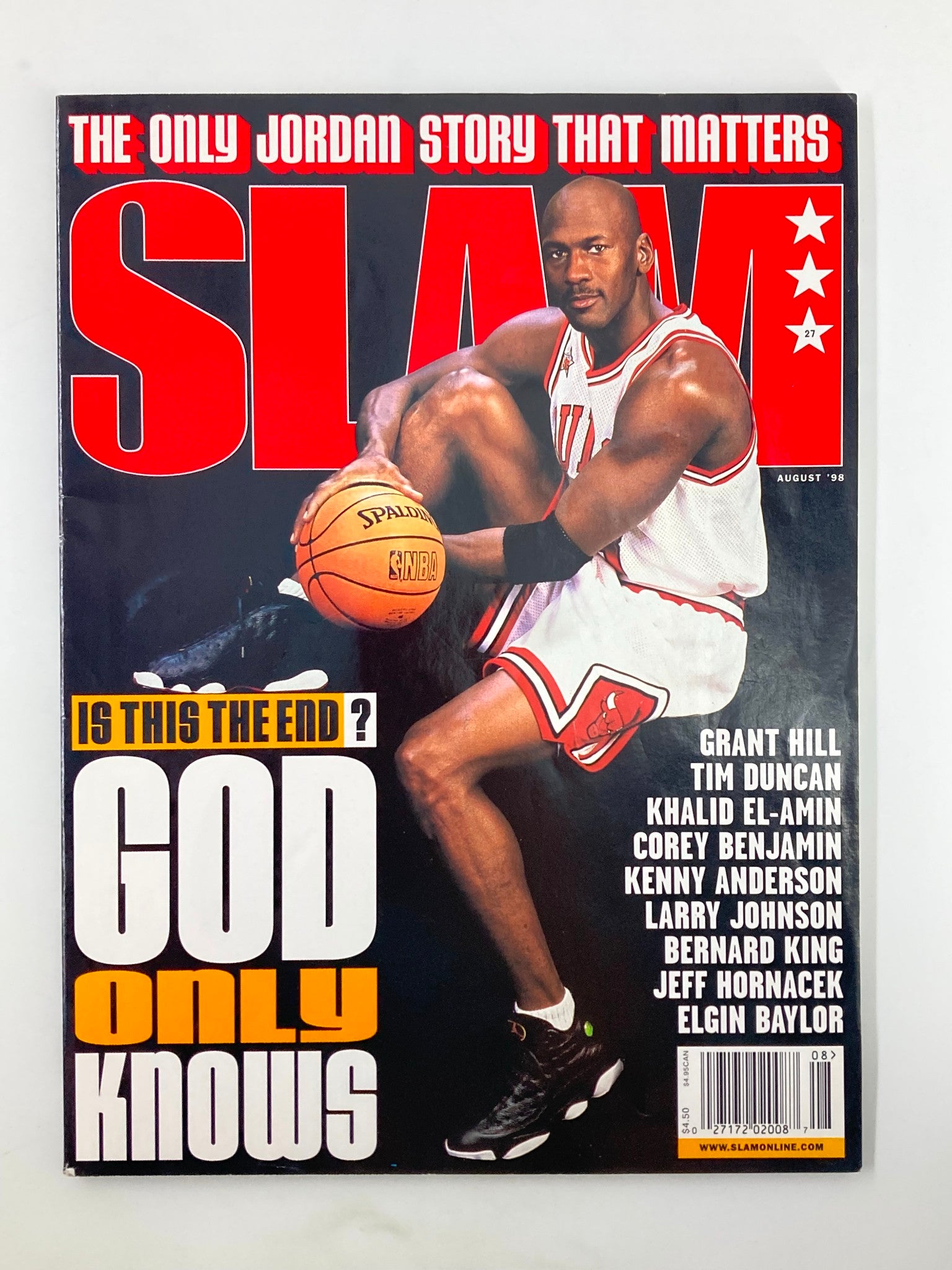 Slam Magazine August 1998 #27 Michael Jordan Story That Matter w Poster No Label