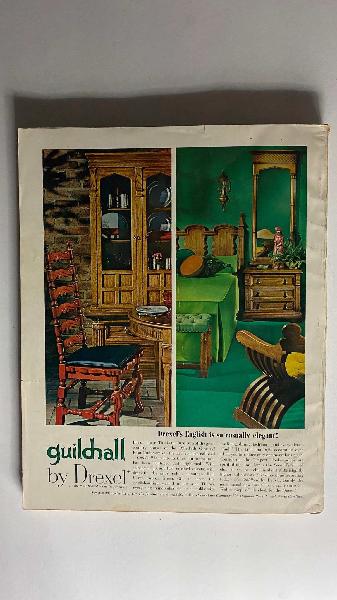 VTG House Beautiful Magazine November 1966 Mr. & Mrs. Irving's Dining No Label