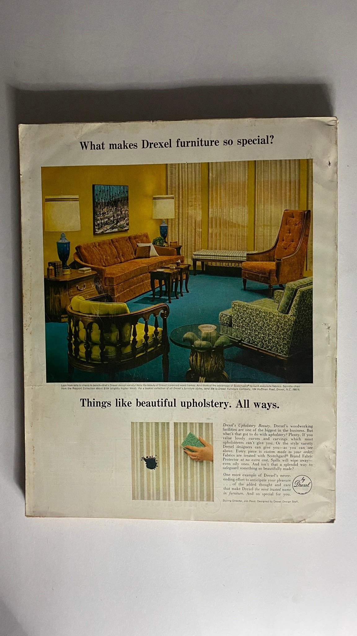 VTG House Beautiful Magazine November 1967 Rapport by Drexel No Label