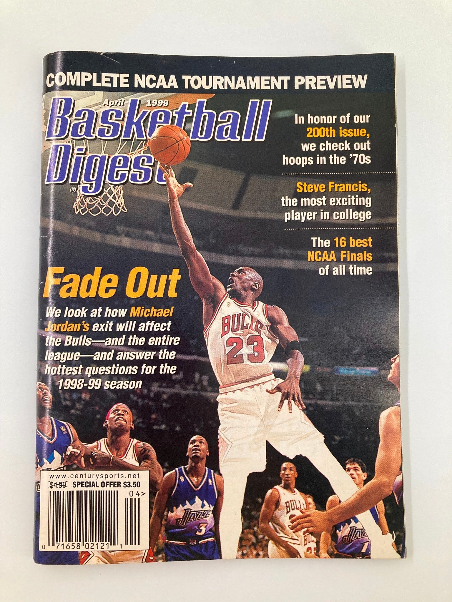 Basketball Digest Magazine April 1999 NBA Chicago Bulls Michael Jordan No Label