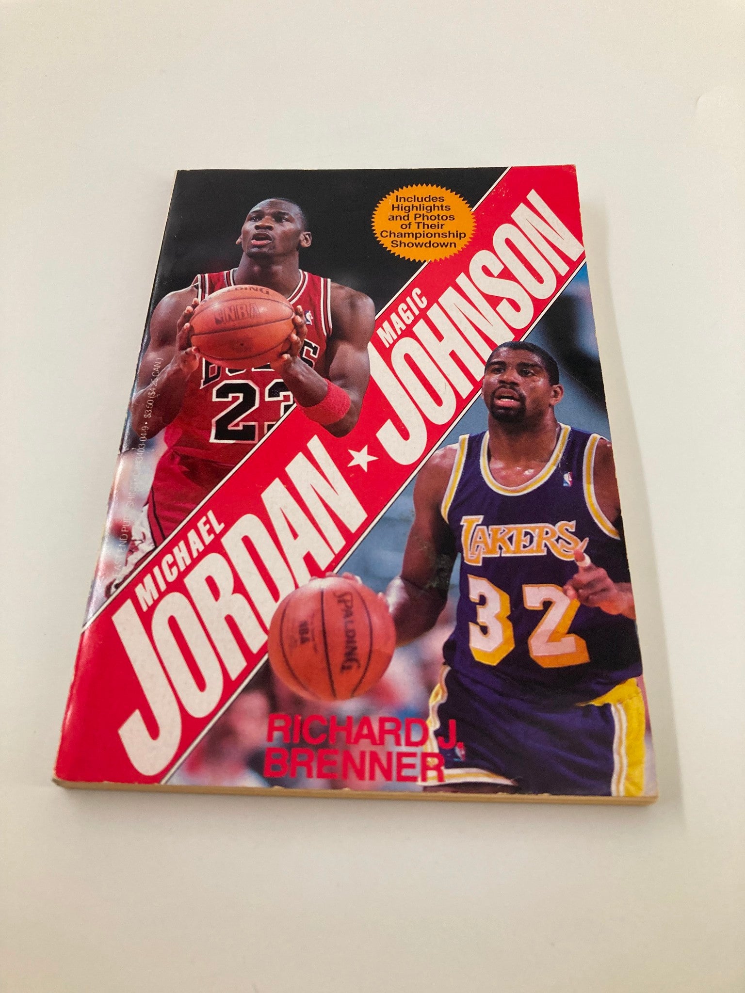 1991 Superstars Michael Jordan and Magic Johnson by Richard J. Brenner