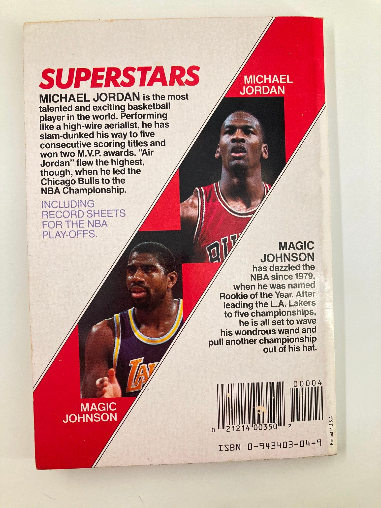 1991 Superstars Michael Jordan and Magic Johnson by Richard J. Brenner