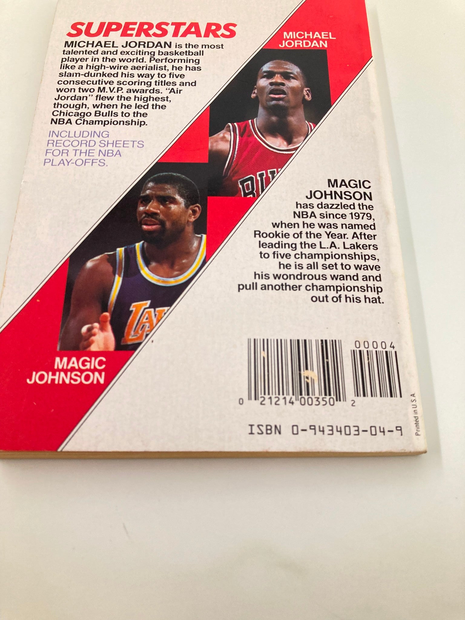 1991 Superstars Michael Jordan and Magic Johnson by Richard J. Brenner