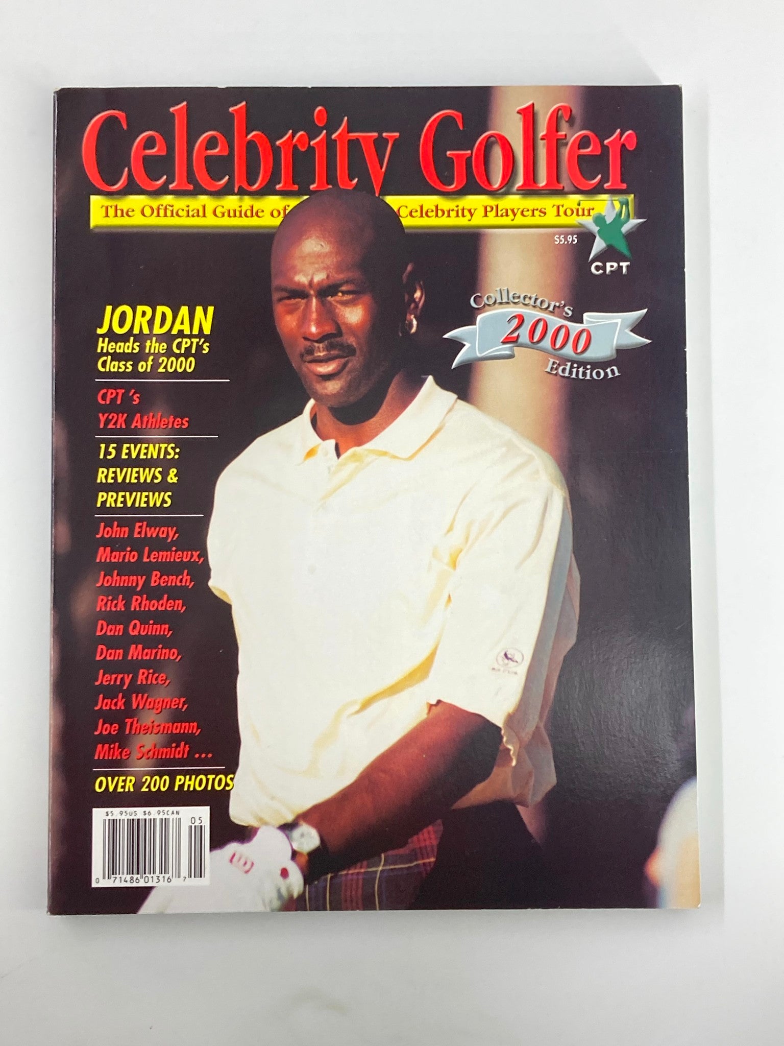 Celebrity Golfer Magazine 2000 Michael Jordan Heads the CPT Class No Label VG