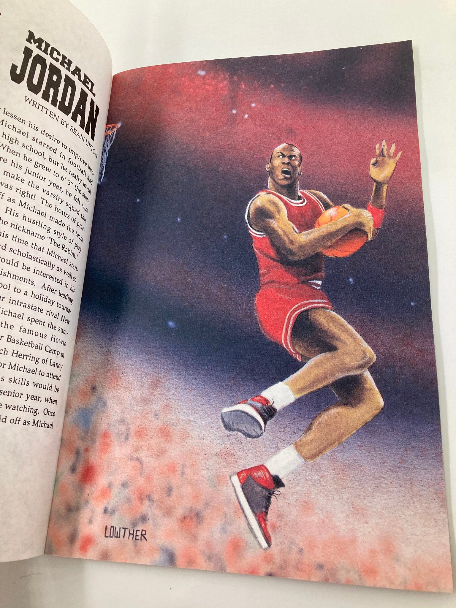 January 1992 Bo Jackson versus Michael Jordan #1 Illustration Biography VG