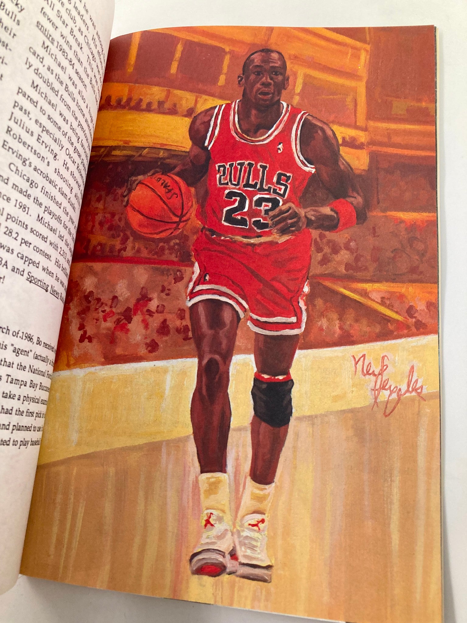 January 1992 Bo Jackson versus Michael Jordan #1 Illustration Biography VG