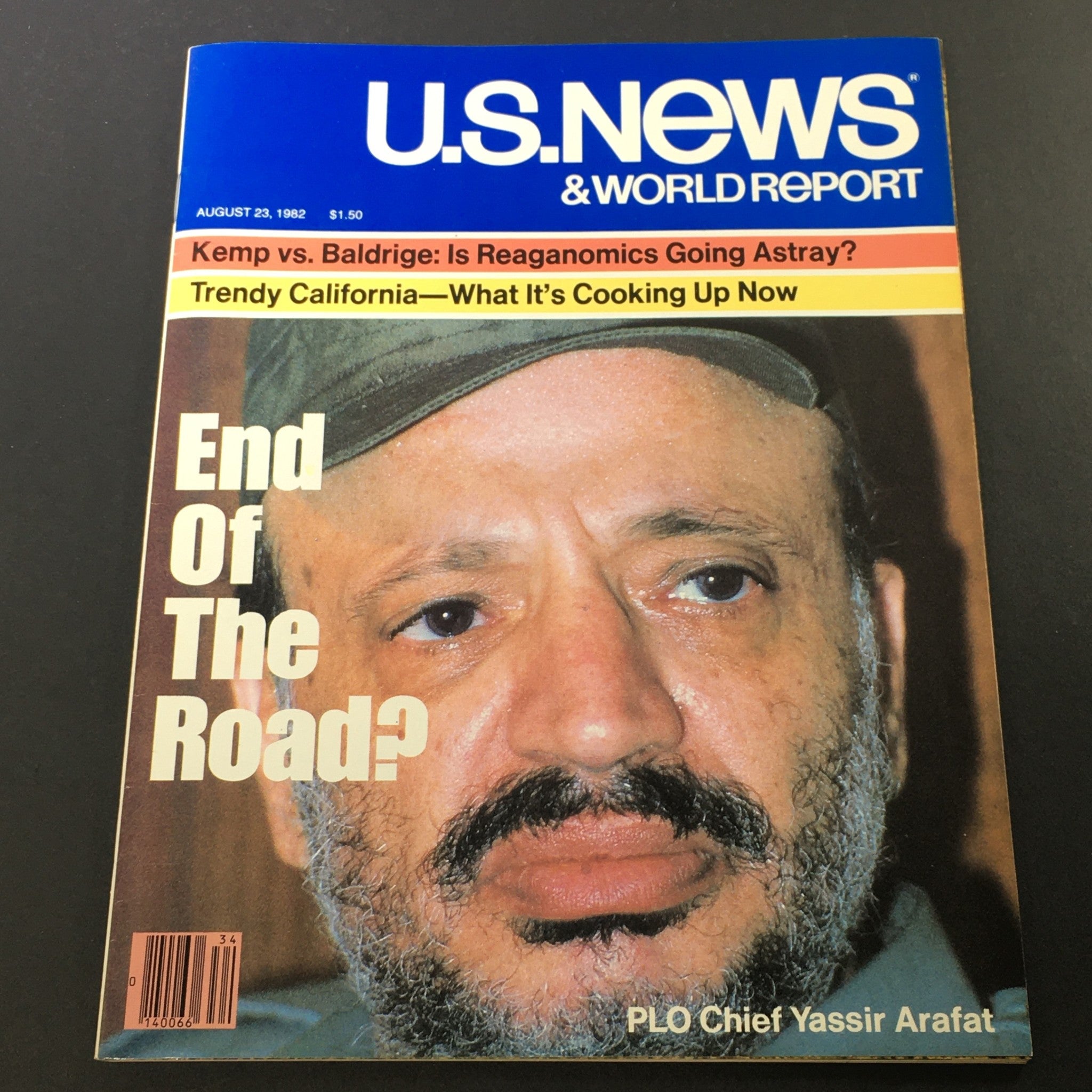 VTG U.S. News & World Report August 23 1982 - PLO Chief Yassir Arafat / No Label