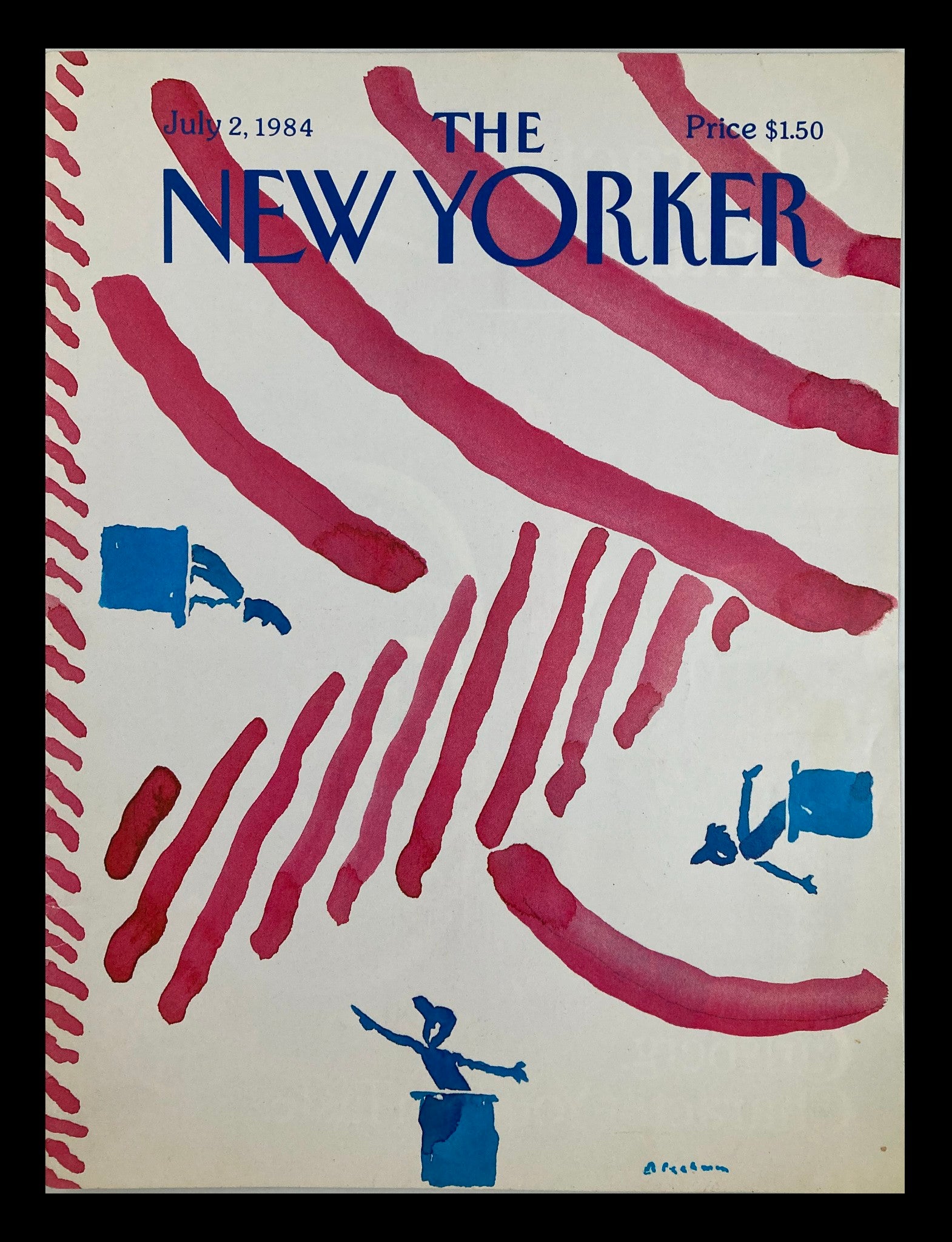 COVER ONLY The New Yorker July 2 1984 The Insanity Defense by R.O. Blechman