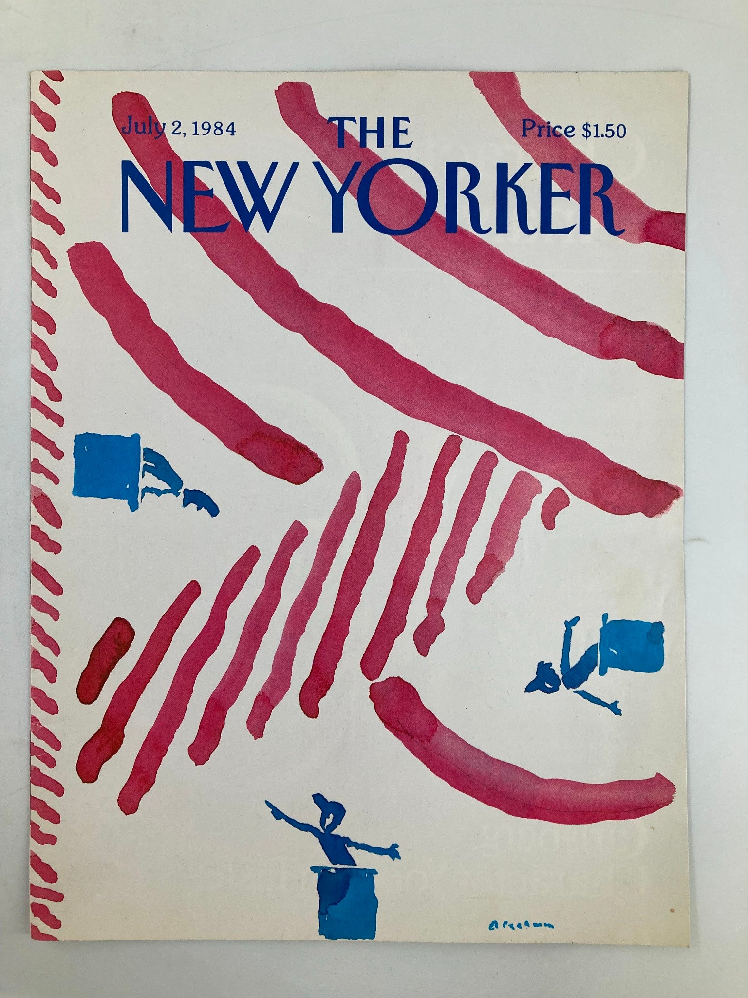 COVER ONLY The New Yorker July 2 1984 The Insanity Defense by R.O. Blechman