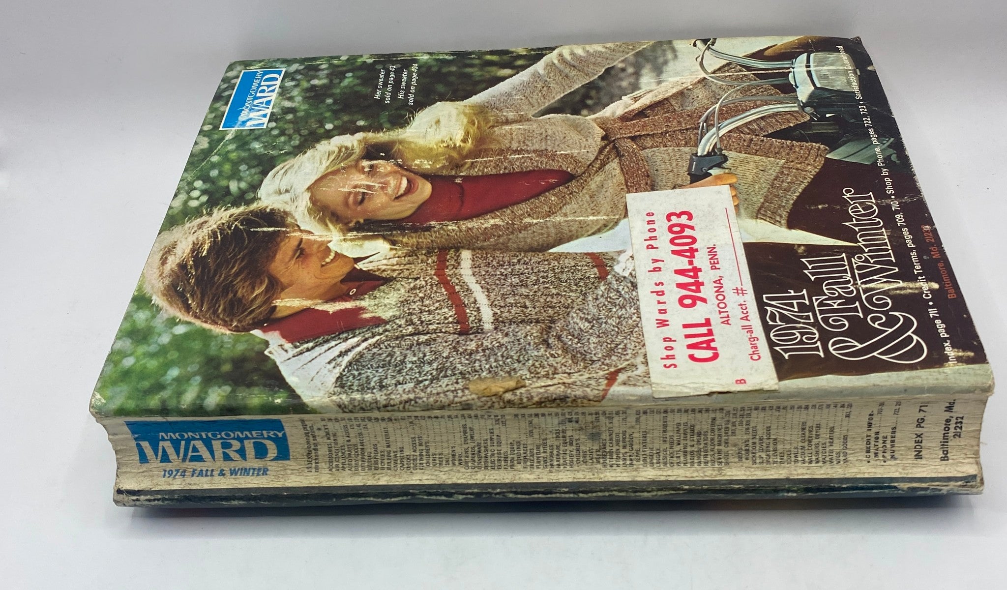 1974 Montgomery Ward Fall and Winter His and Her Sweater Catalog GD Interior