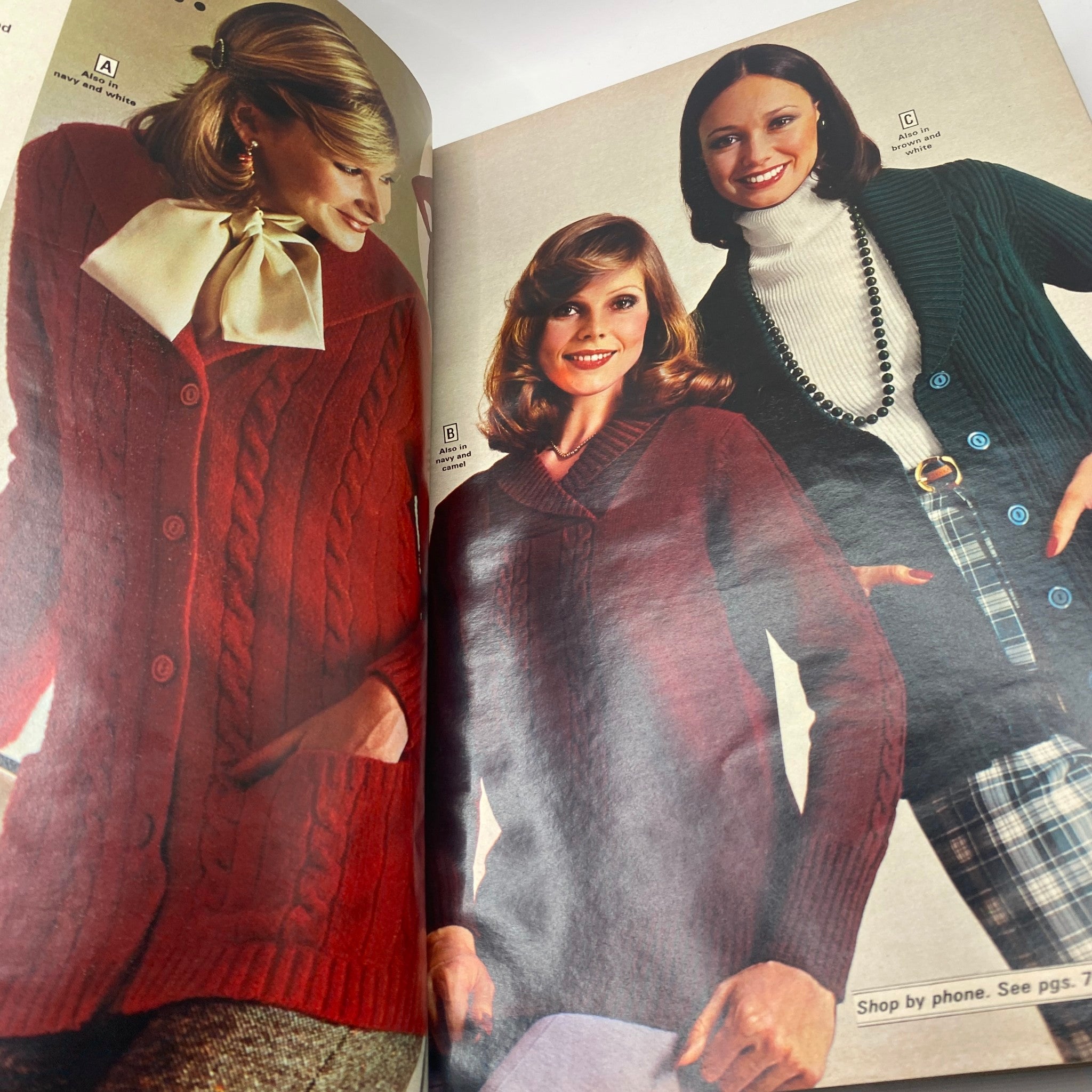 1974 Montgomery Ward Fall and Winter His and Her Sweater Catalog GD Interior