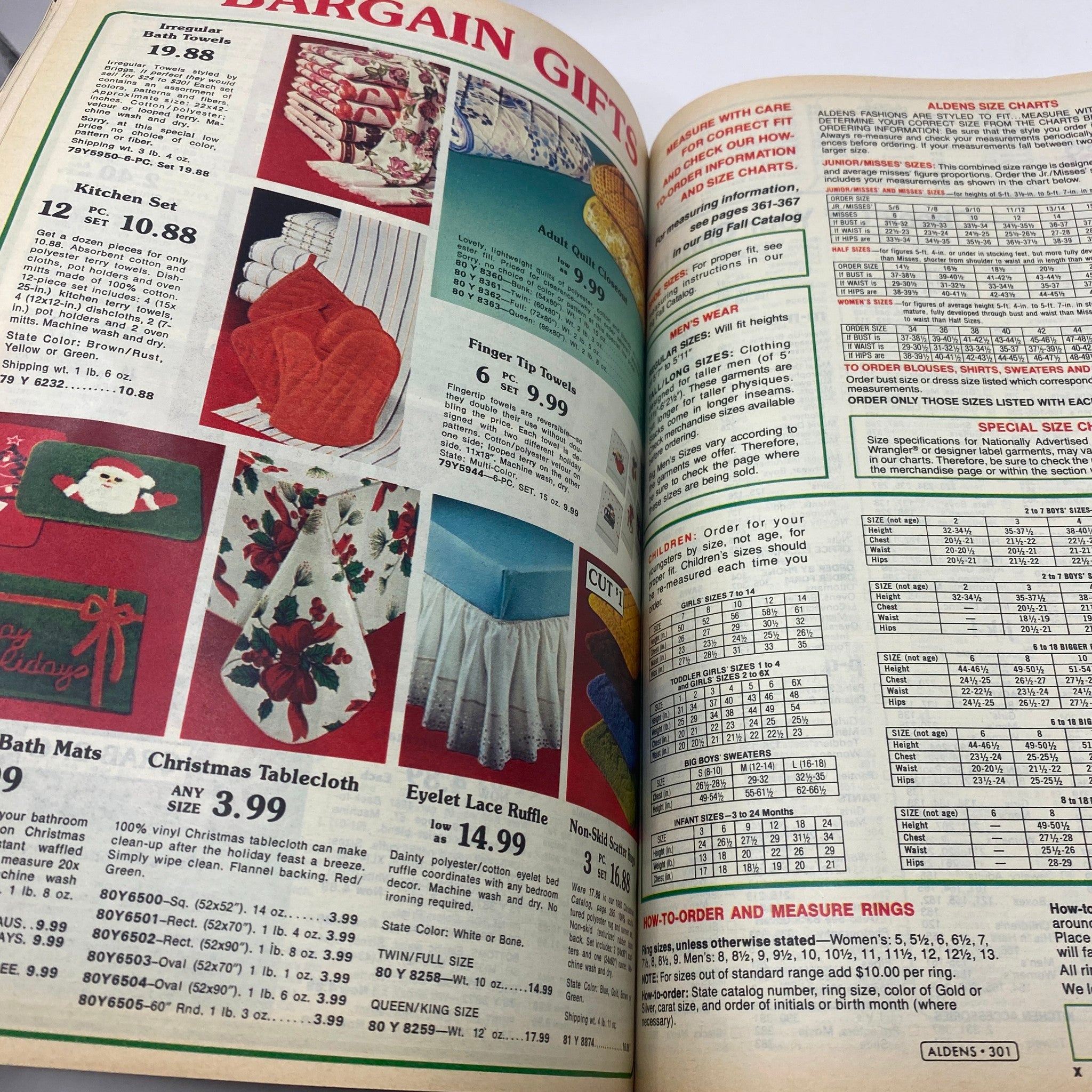 1981 Aldens Merry Christmas Brand Names and Low Prices Catalog