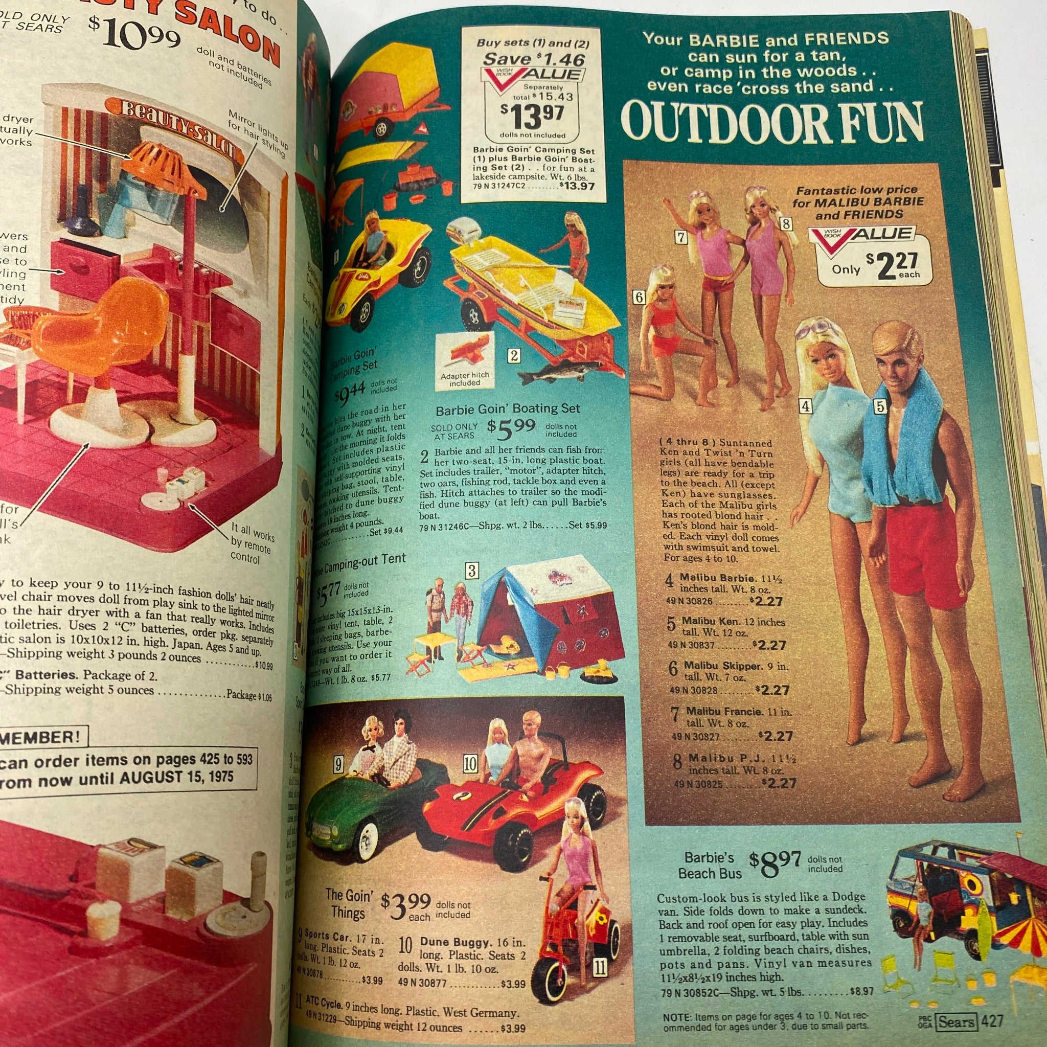 1974 Sears Wish Book for the Christmas Season Catalog