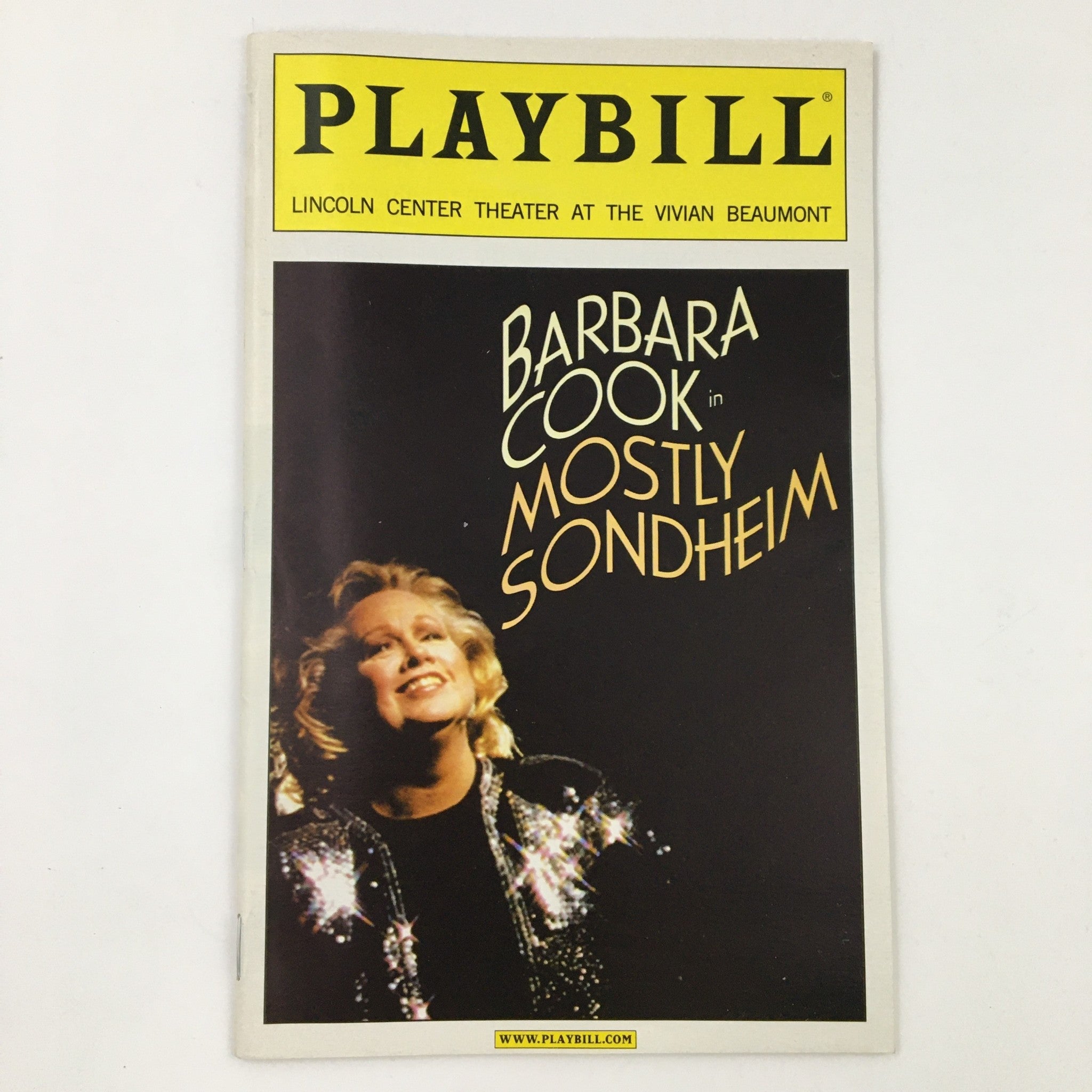 2002 Playbill Lincoln Center Theater Present Barbara Cook in Mostly Sodheim