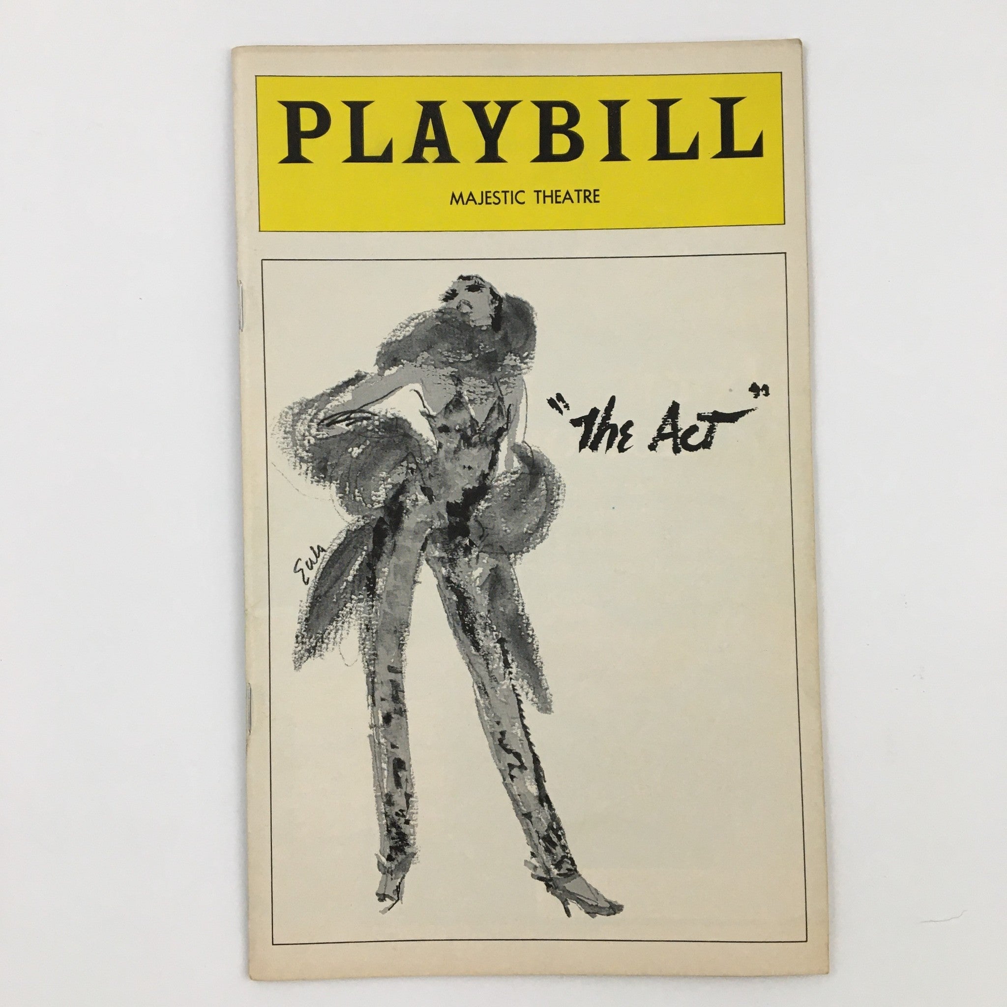 1978 Playbill Majestic Theatre Present Liza Minnelli in The Act Musical