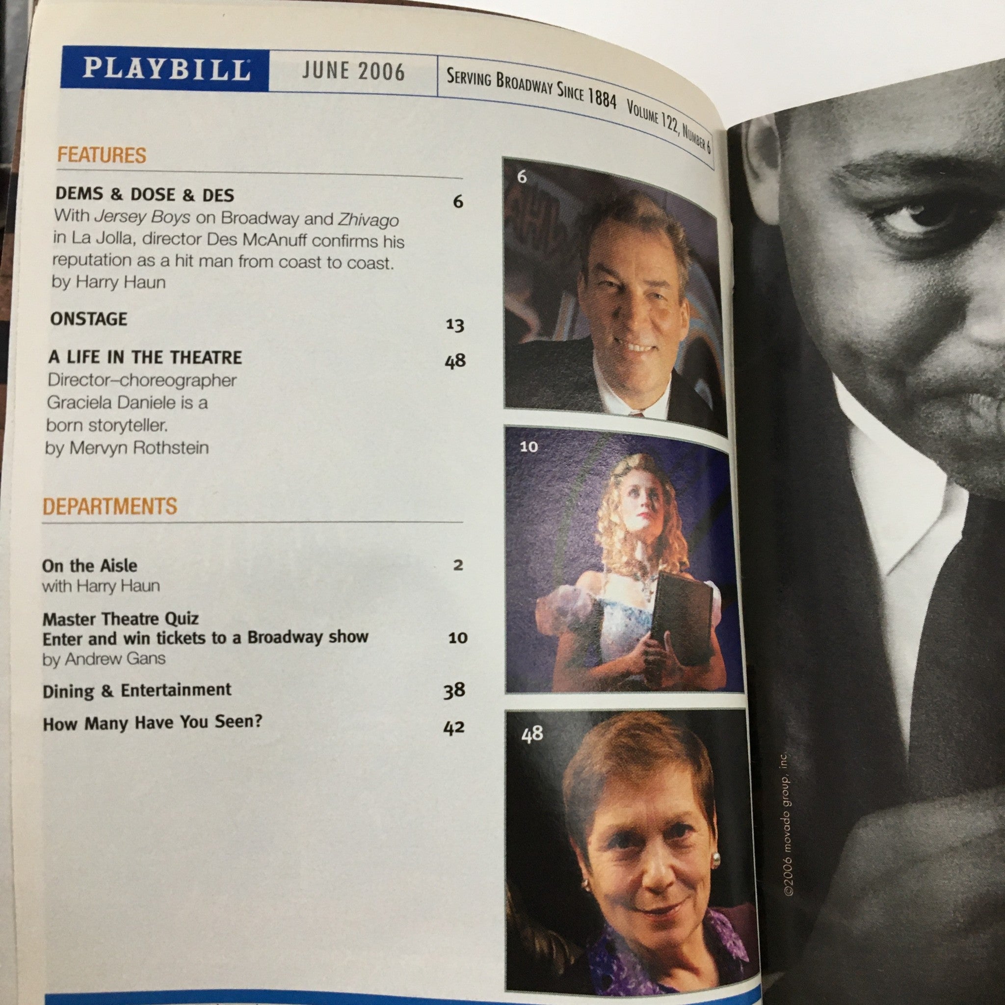 2006 Playbill Walter Kerr Theatre Present Doubt by John Patrick Stanley