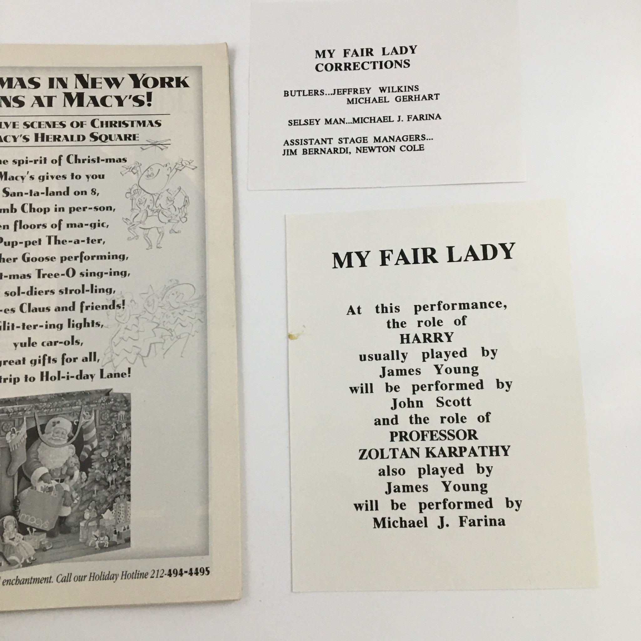 1993 Playbill Virginia Theatre Present Richard Chamberlain in My Fair Lady