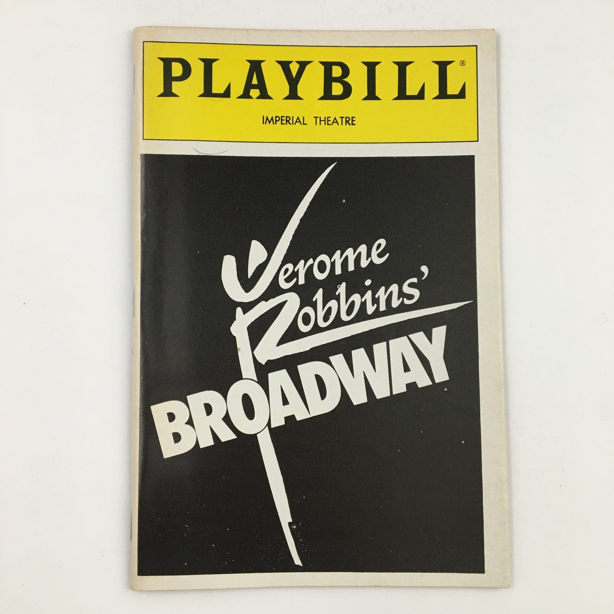 1989 Playbill Imperial Theatre Byron Goldman Present Jerome Robbins' Broadway