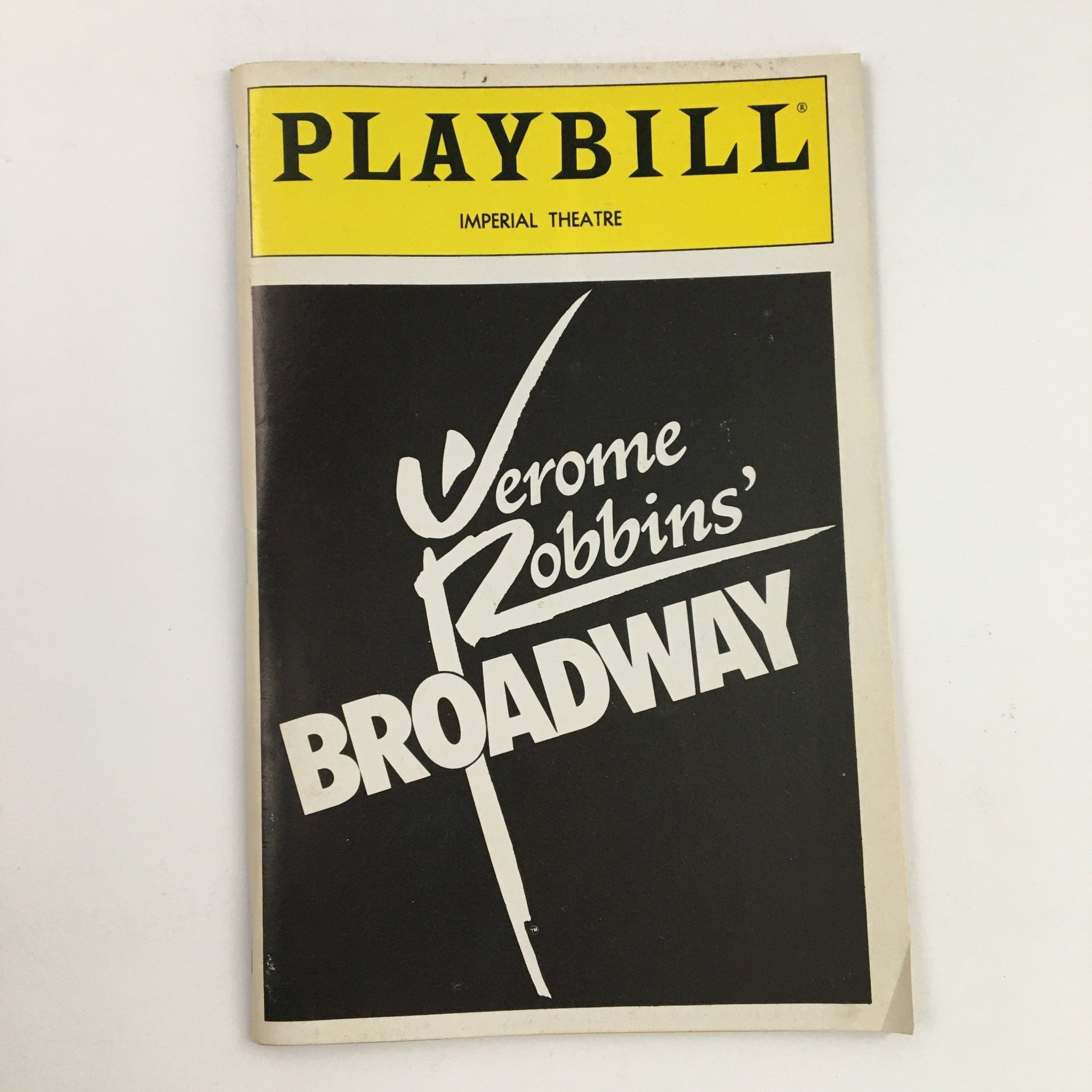 1989 Playbill Imperial Theatre Roger Berlind Present Jerome Robbins' Broadway