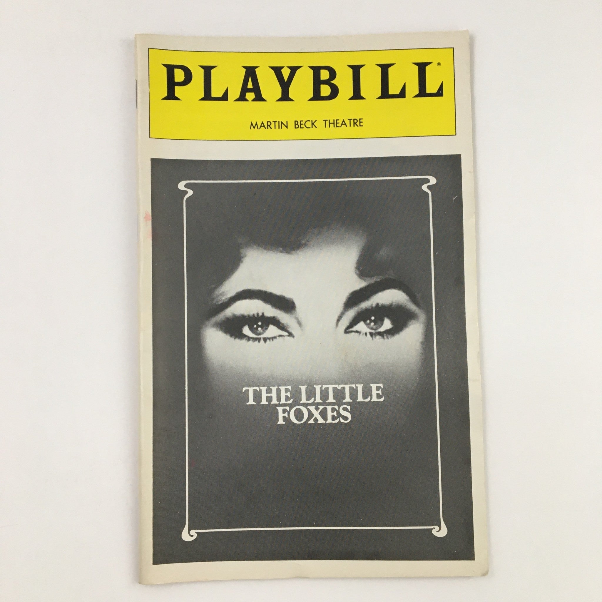 1981 Playbill Martin Beck Theatre Present Elizabeth Taylor in The Little Foxes