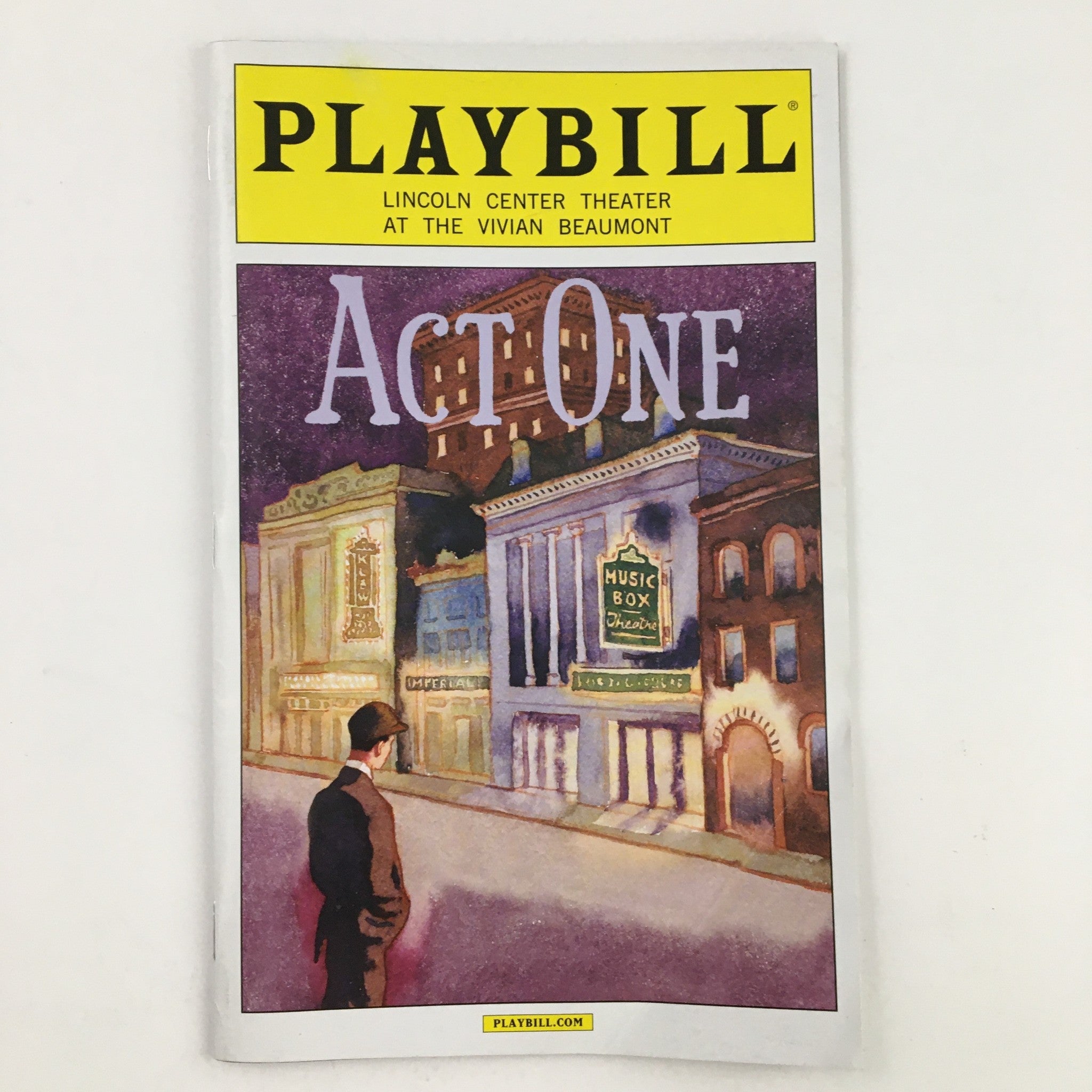 2014 Playbill Lincoln Center Theater Presents Act One, A Play by James Lapine