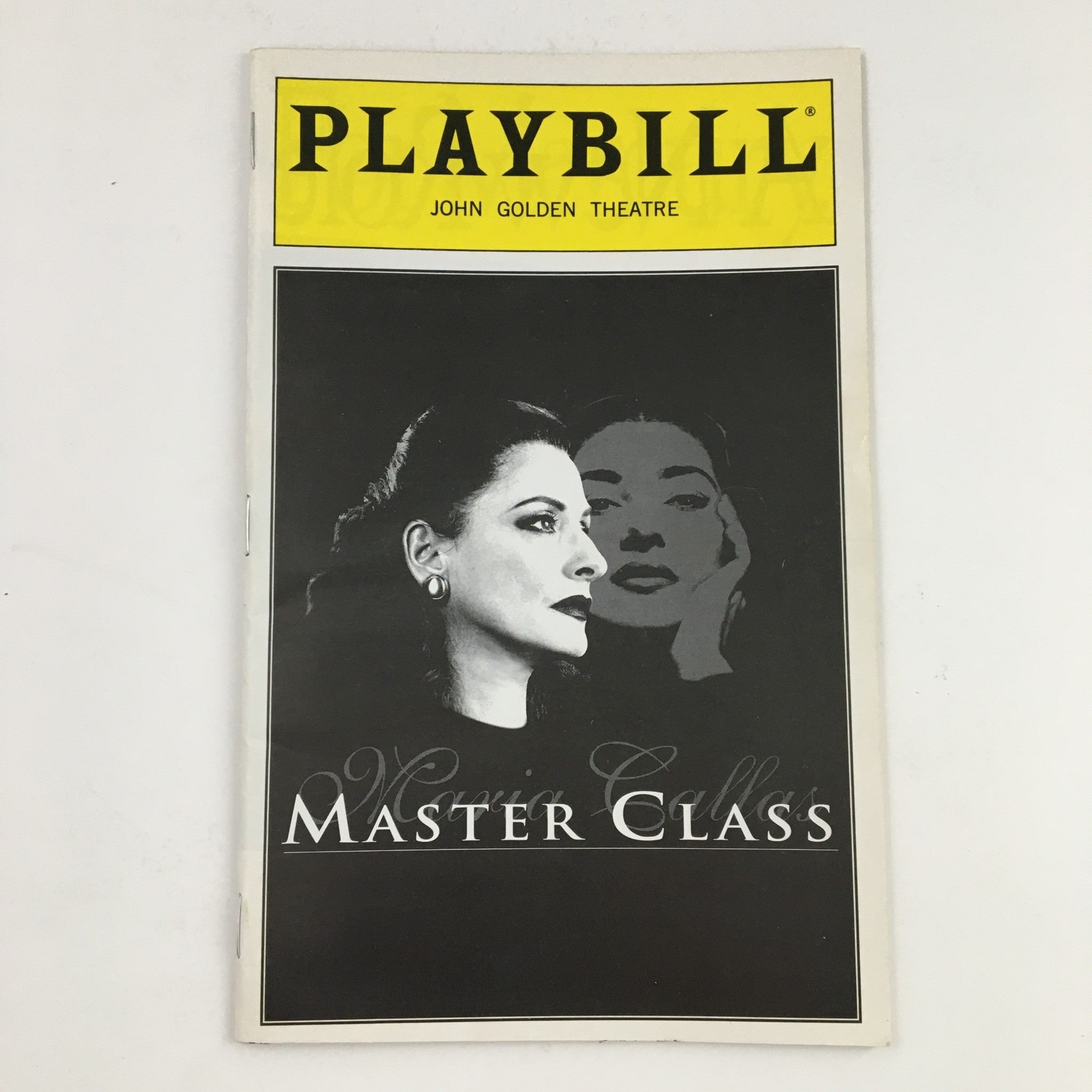 1996 Playbill Golden Theatre Present Patti LuPone in Maria Callas Master Class