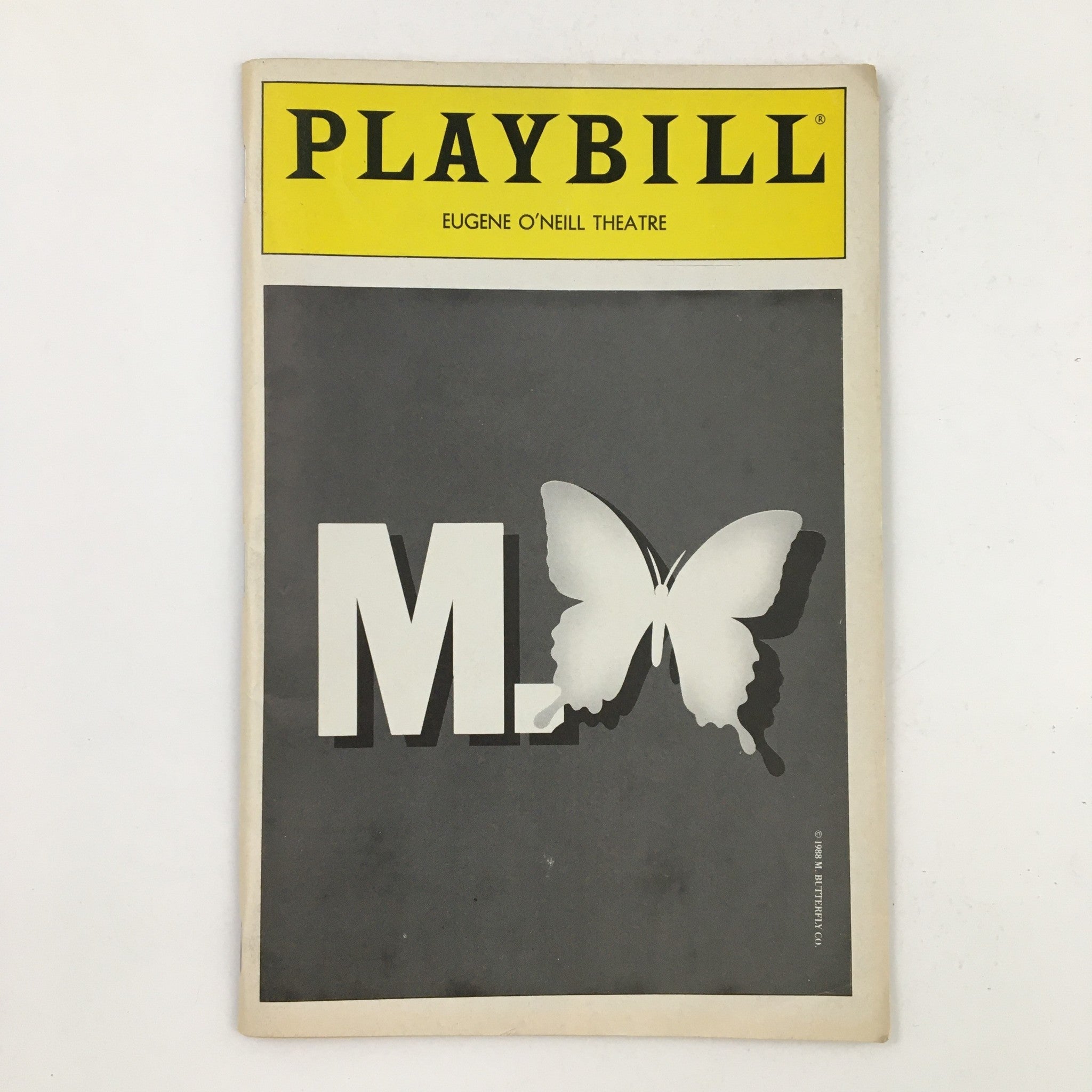 1988 Playbill Eugene O'Neill Theatre Present John Lithgow in M. Butterfly