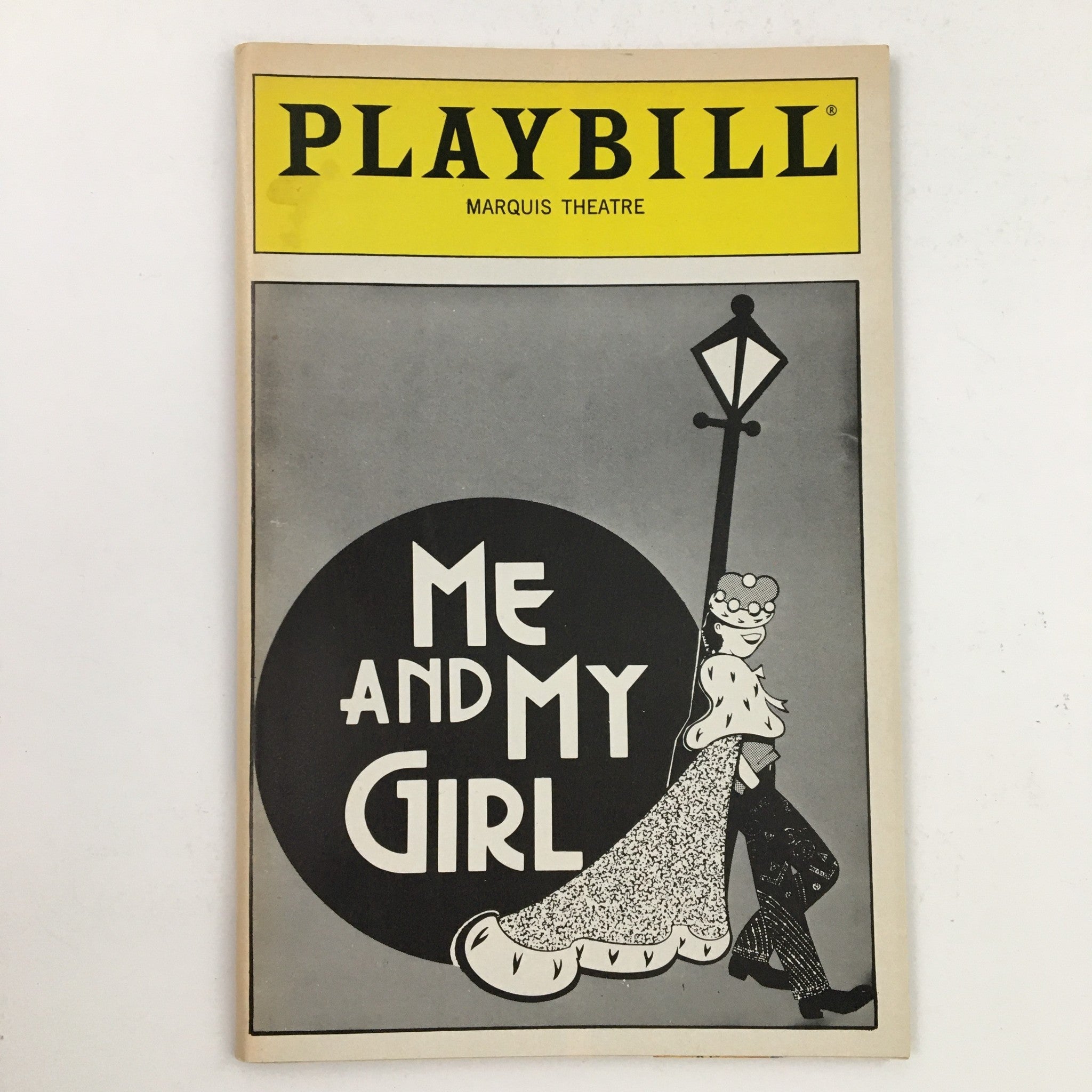 1987 Playbill Marquis Theatre Present Jim Gale & George Irving in Me and My Girl