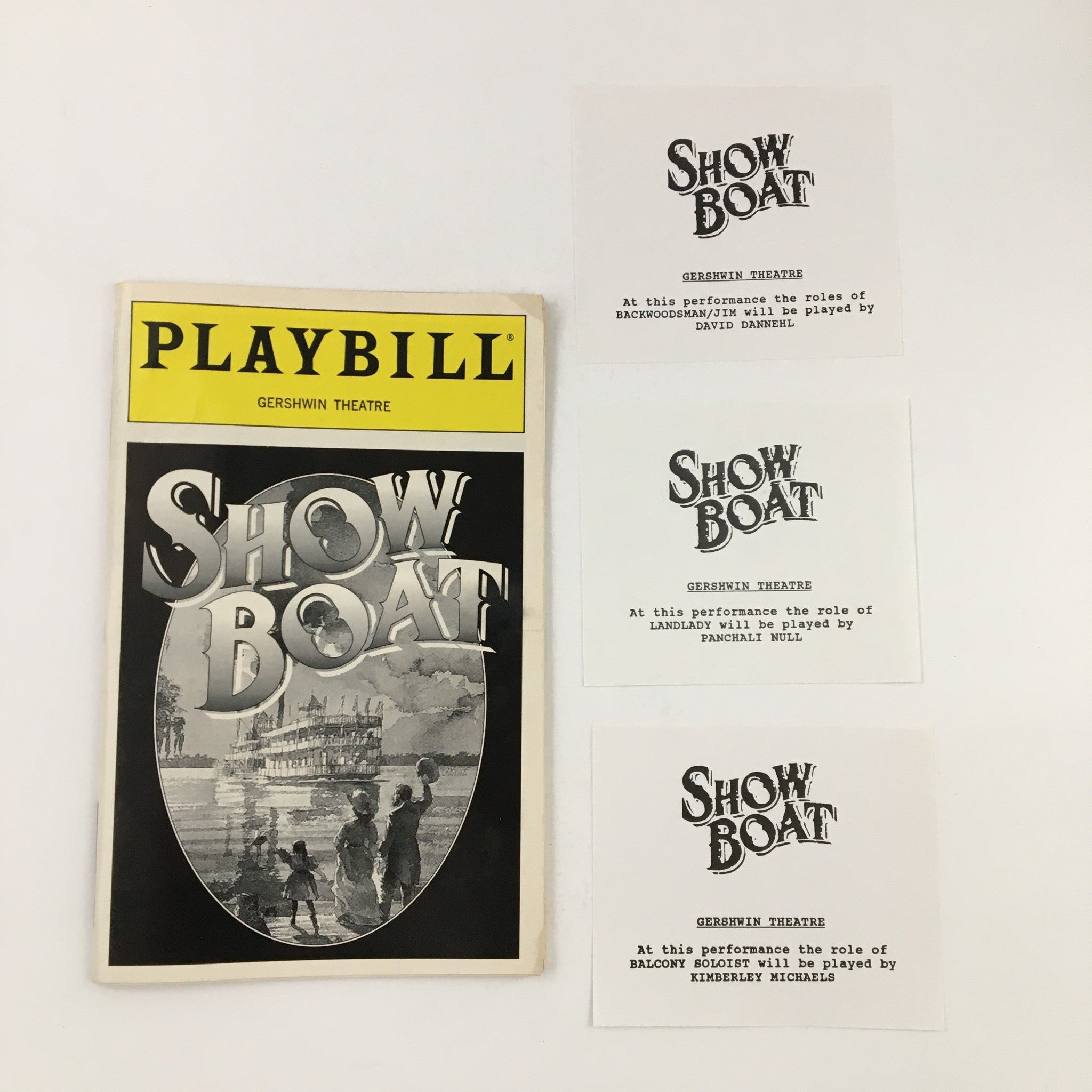 1995 Playbill Gershwin Theatre Lonette McKee Presents Show Boat by Harold Prince