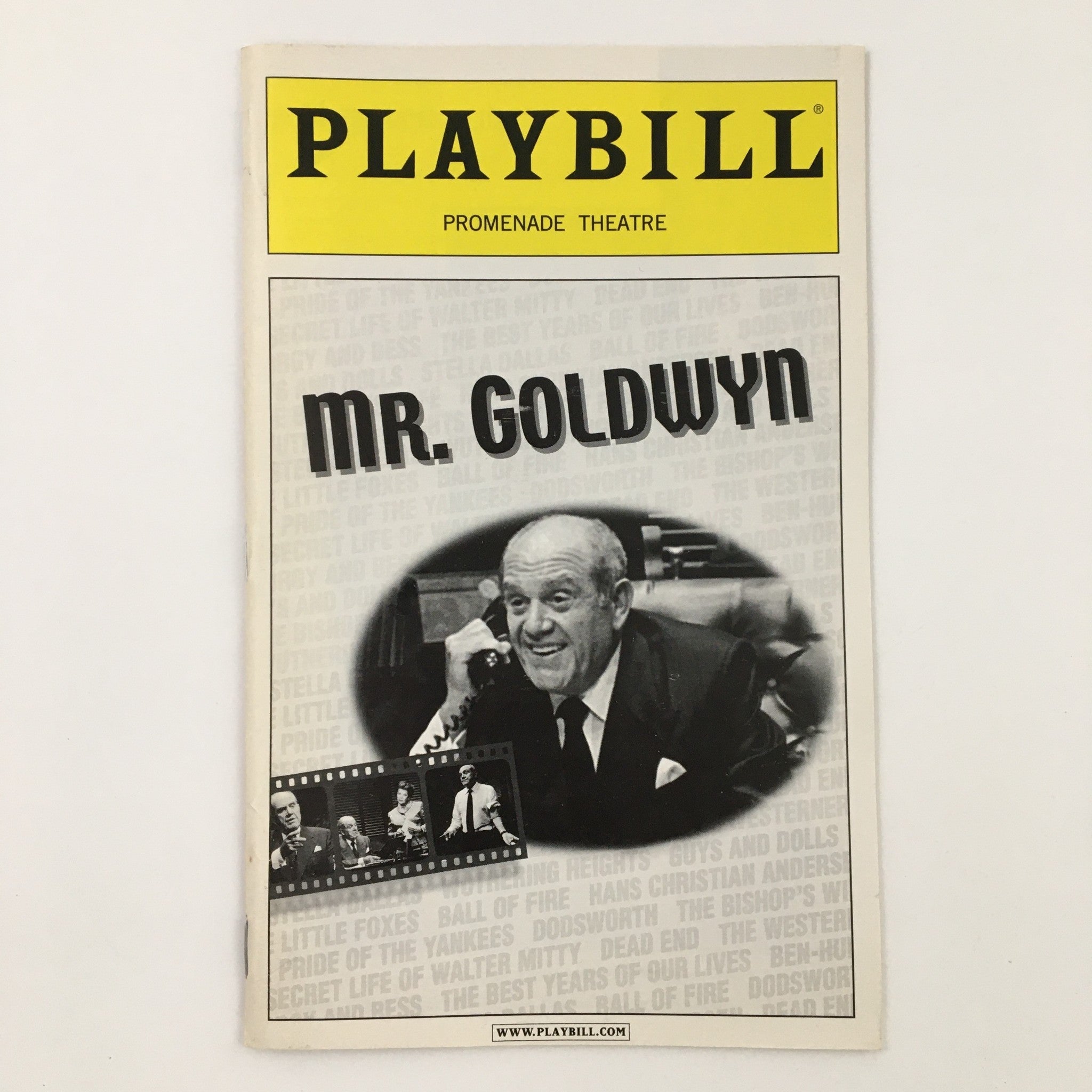 2002 Playbill The Promenade Theatre Michael Gardner Present Mr. Goldwyn